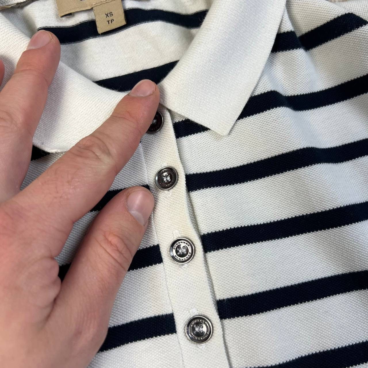 Burberry Burberry Luxury Striped Polo T-Shirt Streetwear Style Size XS / US 0-2 / IT 36-38 - 10 Thumbnail