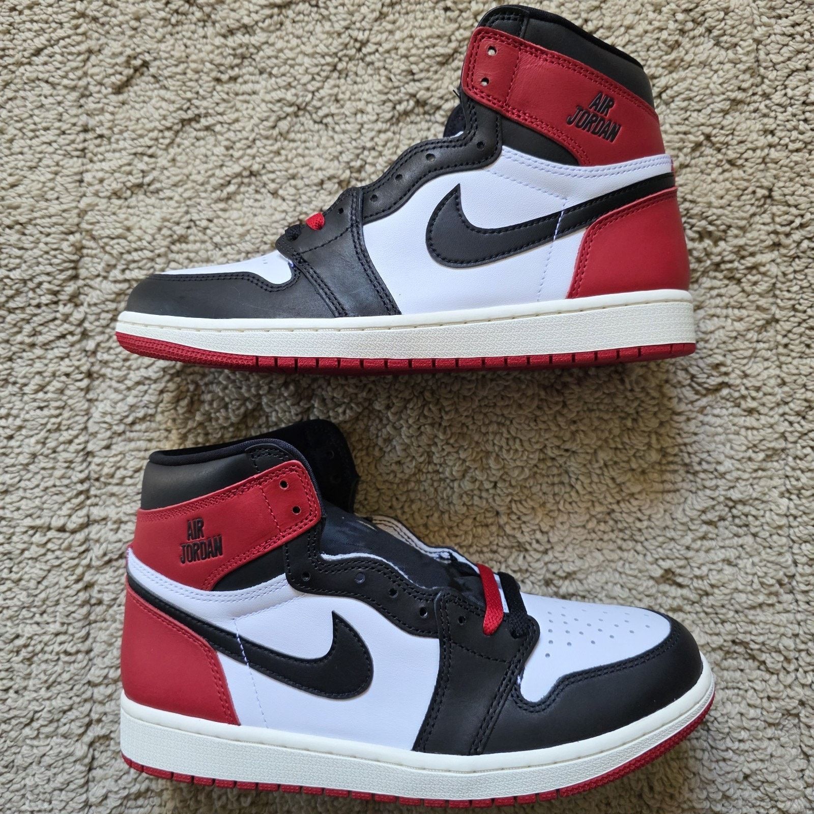 Jordan Brand Air Jordan 1 Retro OG High Black Toe Brand New Sz 8.5 Size US 8.5 / EU 41-42 - 2 Thumbnail