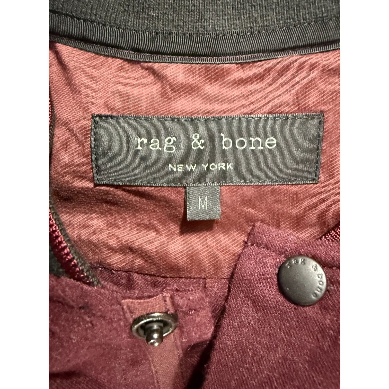 Rag & Bone rag & bone Paperweight Varsity Jacket shacket size M color b Size US M / EU 48-50 / 2 - 2 Thumbnail