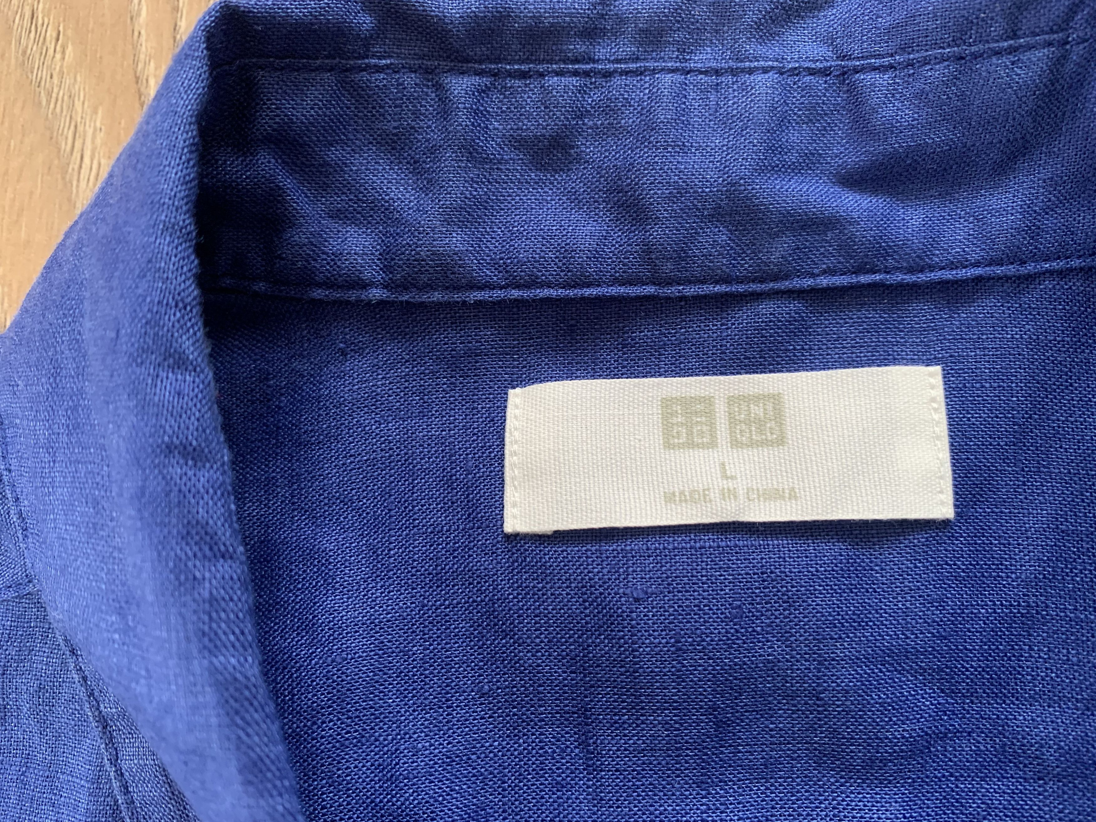 Uniqlo Uniqlo Linen Blue Long Sleeve Shirt Size US L / EU 52-54 / 3 - 5 Thumbnail
