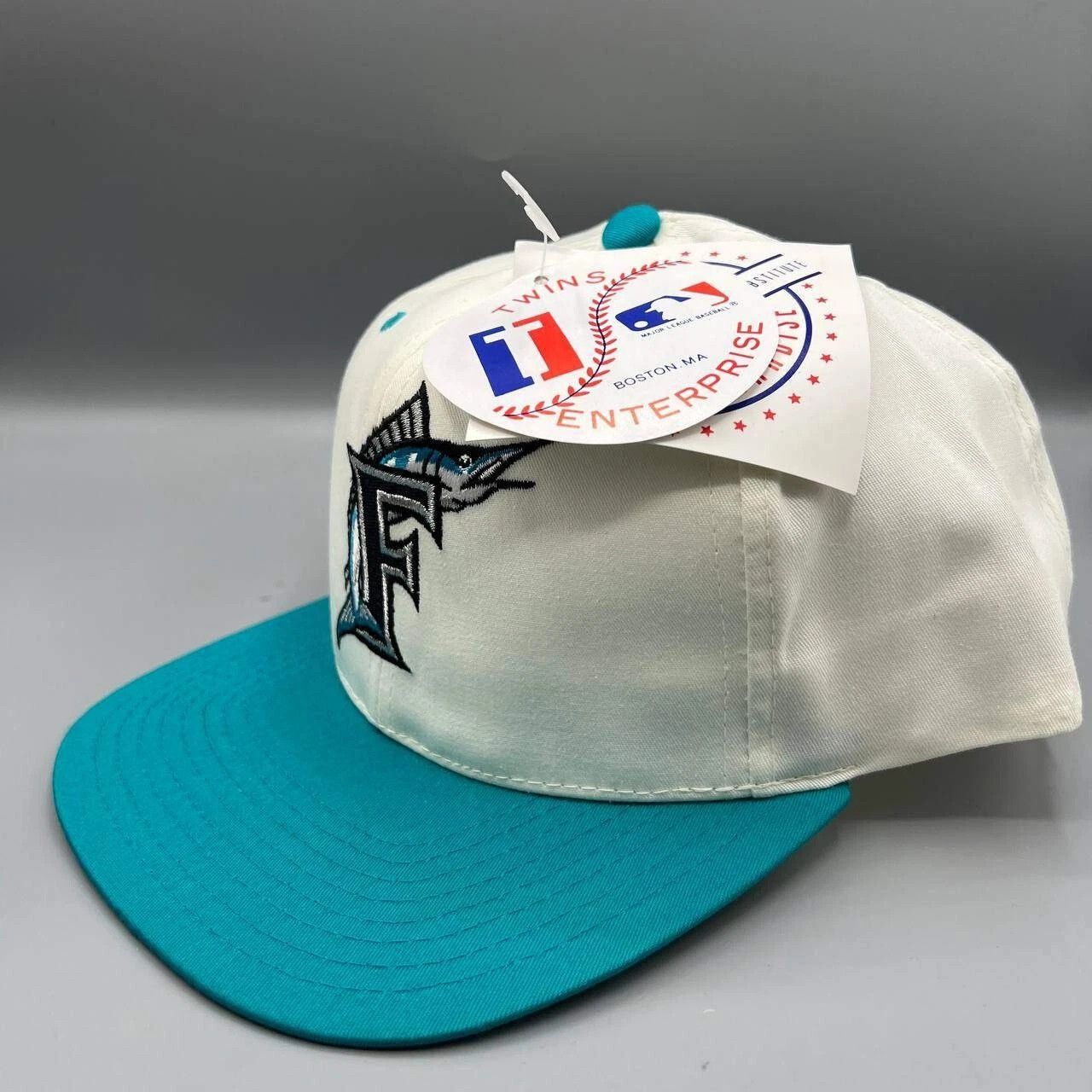 Twins Enterprise Inc. × Vintage Florida Marlins Hat Men Twins Enterprise Snap Back Cap New Size ONE SIZE - 7 Thumbnail