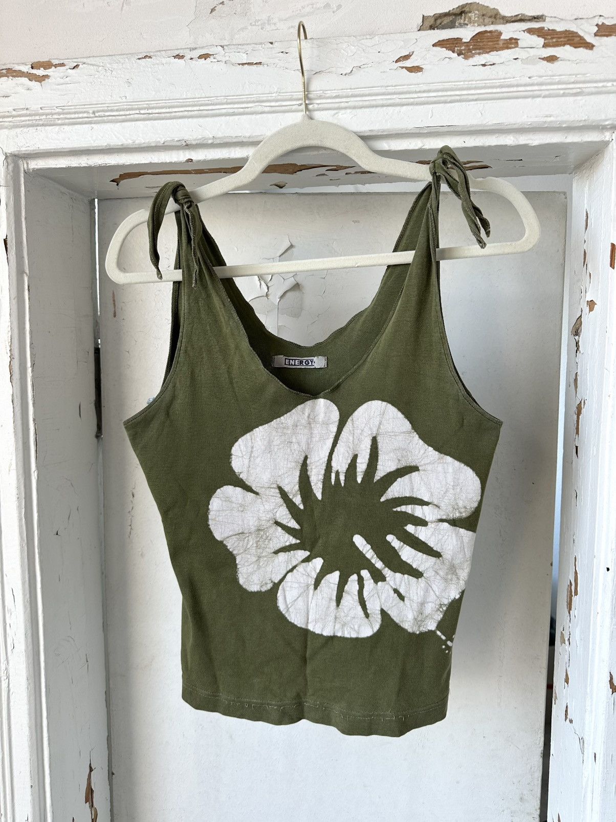 Beauty Beast × If Six Was Nine × Vintage Vintage Khaki Printed Top Size L / US 10 / IT 46 - 1 Thumbnail