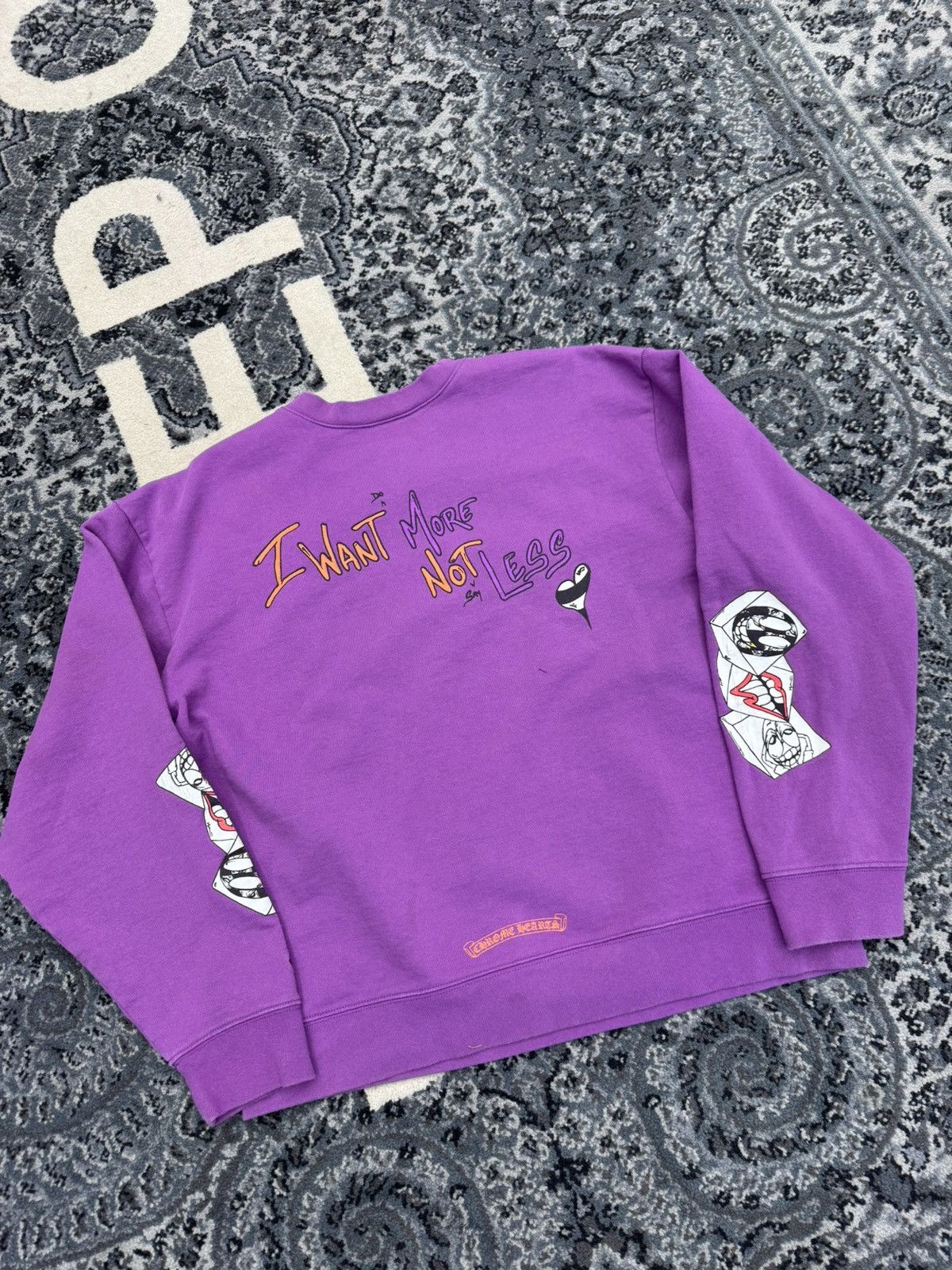 Chrome Hearts Matty boy chrome hearts i want more not less crew neck Size US L / EU 52-54 / 3 - 1 Thumbnail