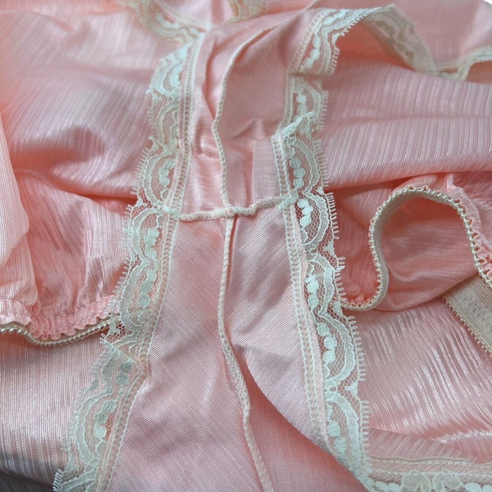 Vintage Vintage 80s Avon Lingerie Bottoms Peach Second Skin Satin Size ONE SIZE - 6 Thumbnail