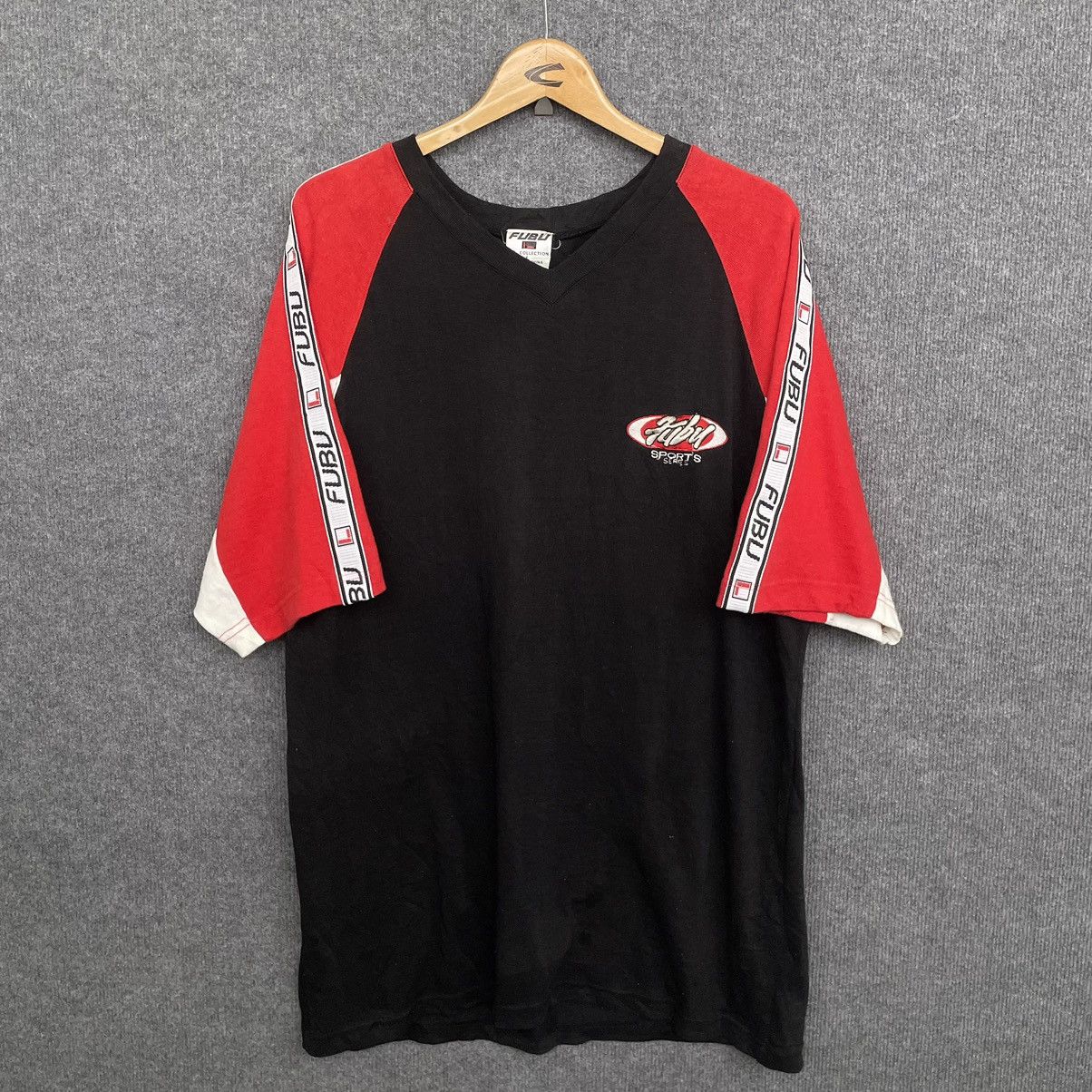 Fubu × Vintage 1990s Fubu Sports Series Hip Hop Rap T Shirt Size US XL / EU 56 / 4 - 6 Thumbnail