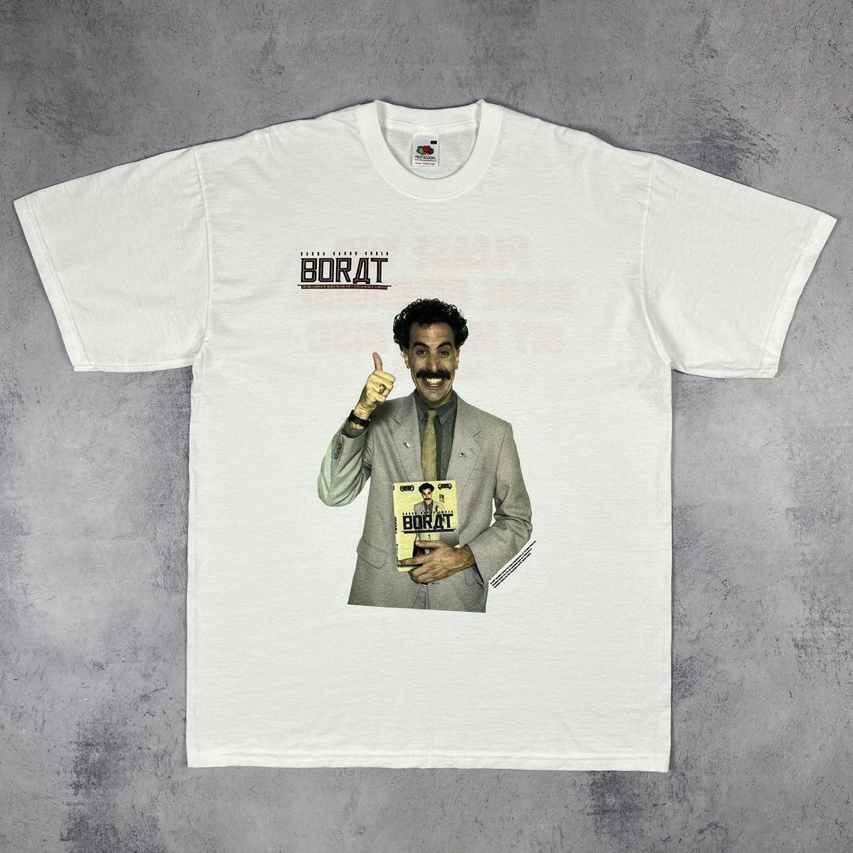 Vintage Vintage Borat Sacha Baron Cohen humor promo movie tee 2007 Size US L / EU 52-54 / 3 - 2 Thumbnail