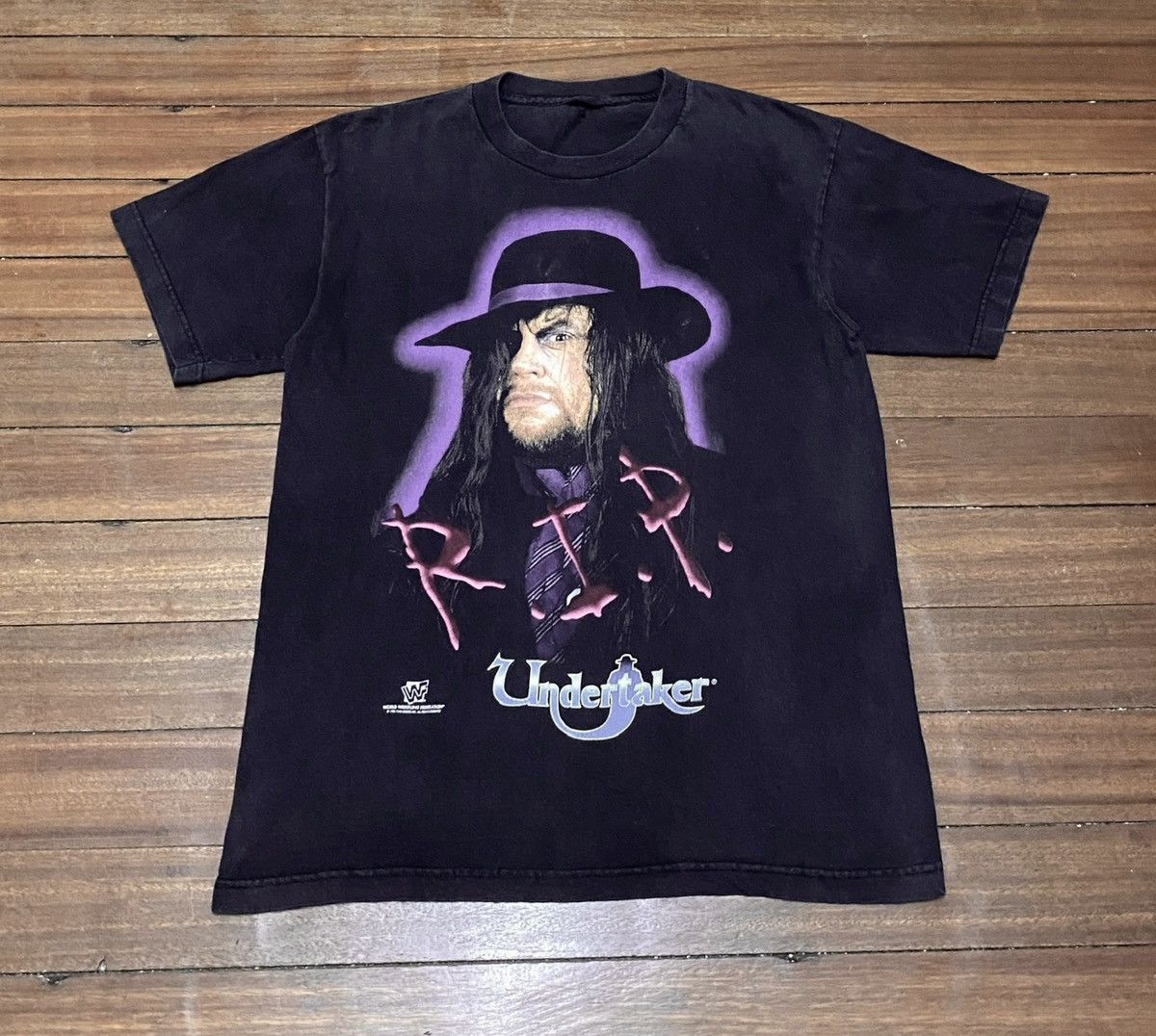 Vintage Very Rare Vintage WWF Wrestler Undertaker T-shirt 1996s Size US M / EU 48-50 / 2 - 1 Thumbnail