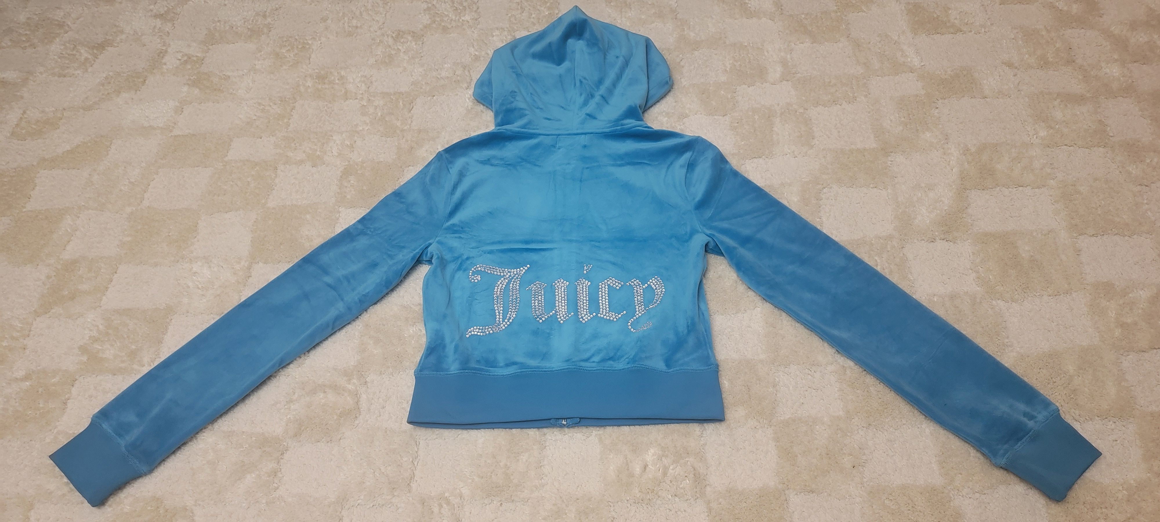 Juicy Couture OG Big Bling Velour Hoodie Size S / US 4 / IT 40 - 3 Thumbnail
