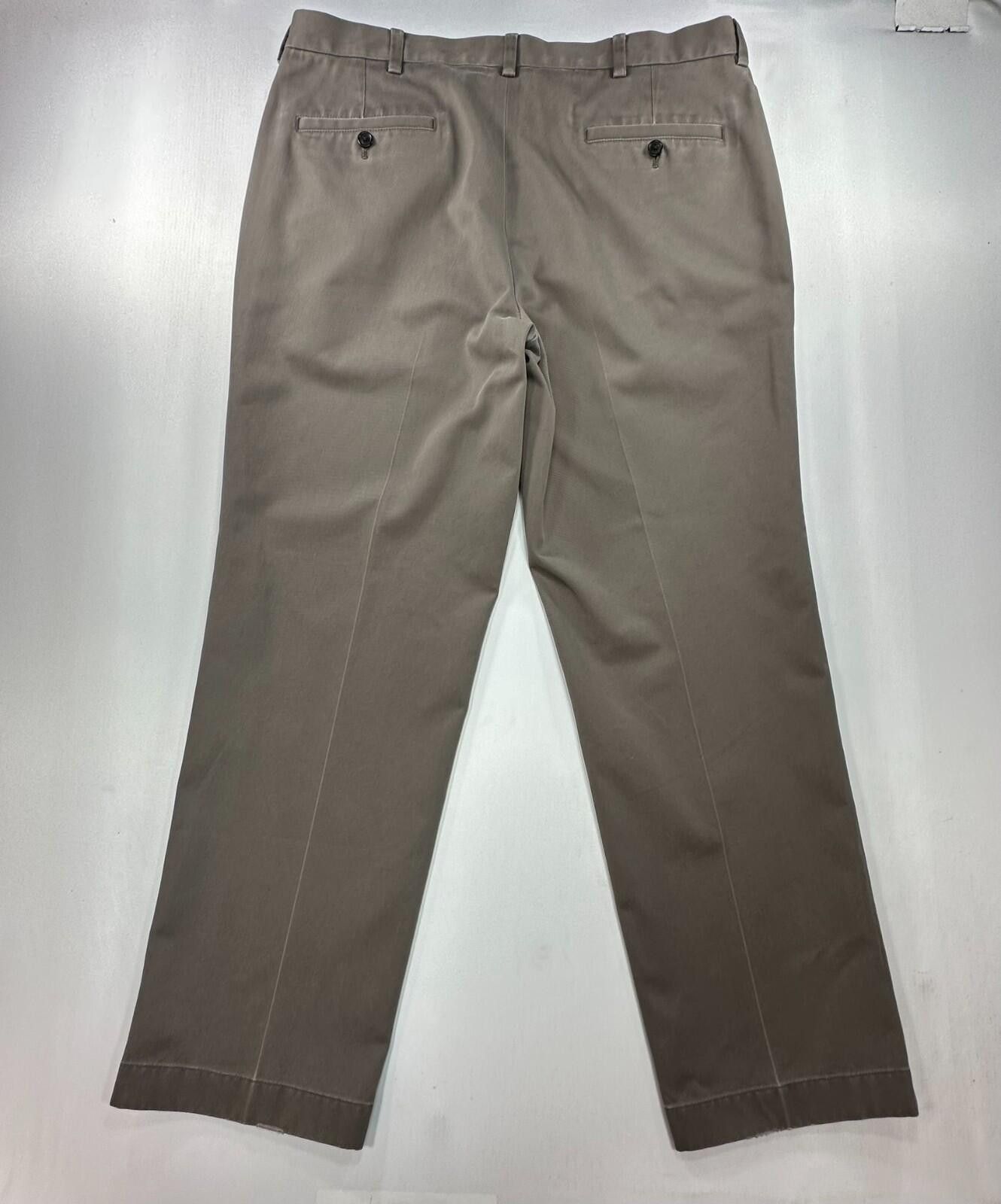 Brooks Brothers Brooks Bros Advantage Clark Cotton Chinos Green Mens 37/30 Size US 37 - 2 Thumbnail