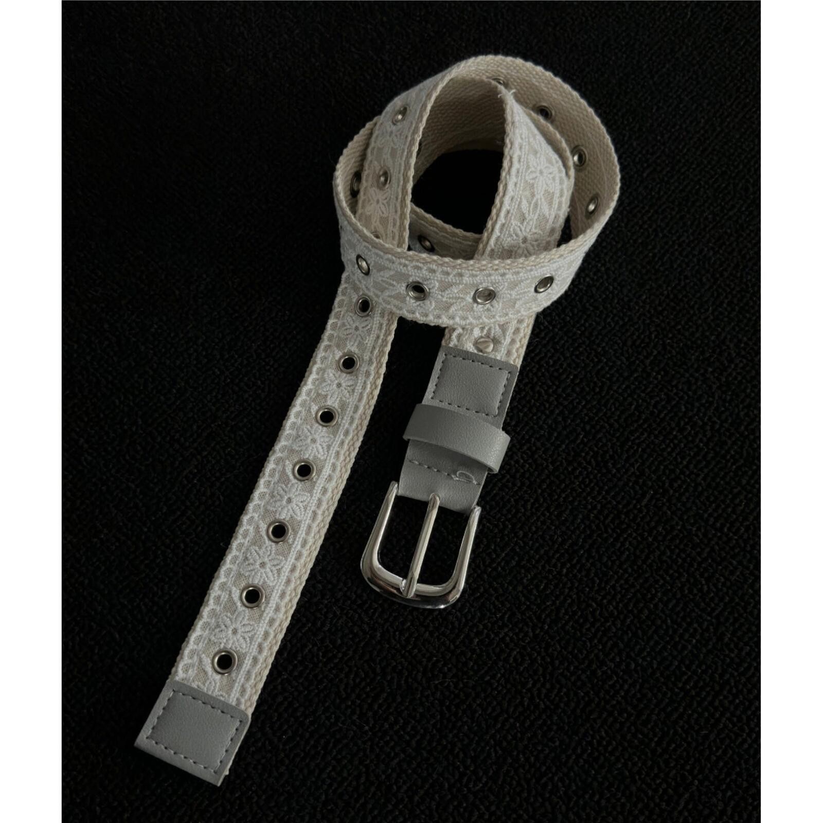 Other White Lace Cut-Out Belt | Sweet Punk Street Design Size ONE SIZE - 4 Thumbnail