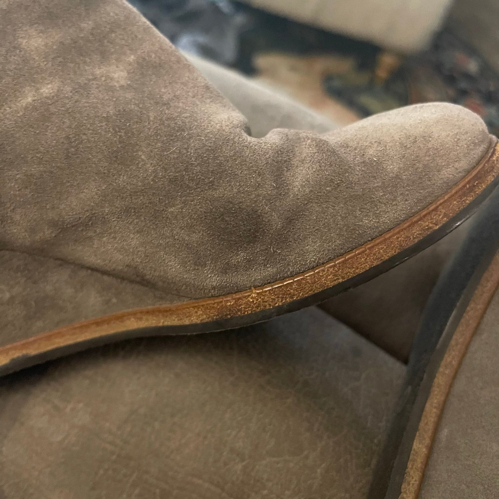 Fendi FENDI Women’s Tan Suede Leather Wedge Chelsea Boots 38 Italy Size US 7.5 / IT 37.5 - 13 Thumbnail