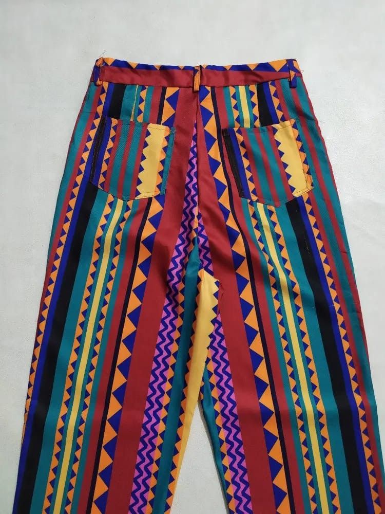 Other Order Plus Multicolour Art Square design High rise Pants Size US 28 / EU 44 - 8 Thumbnail