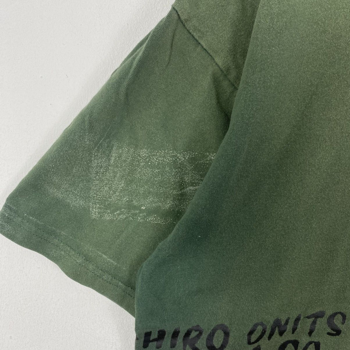 Onitsuka Tiger Onitsuka Tiger Green Graphic Tee Shirt Size L Distressed Size US L / EU 52-54 / 3 - 6 Thumbnail