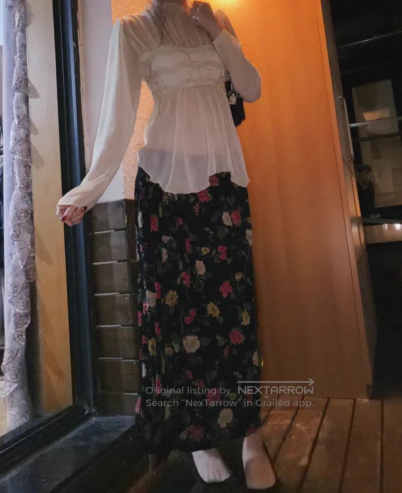 Kenzo Kenzo Floral Wool Skirt Size 24" / US 00 / IT 34 - 3 Thumbnail