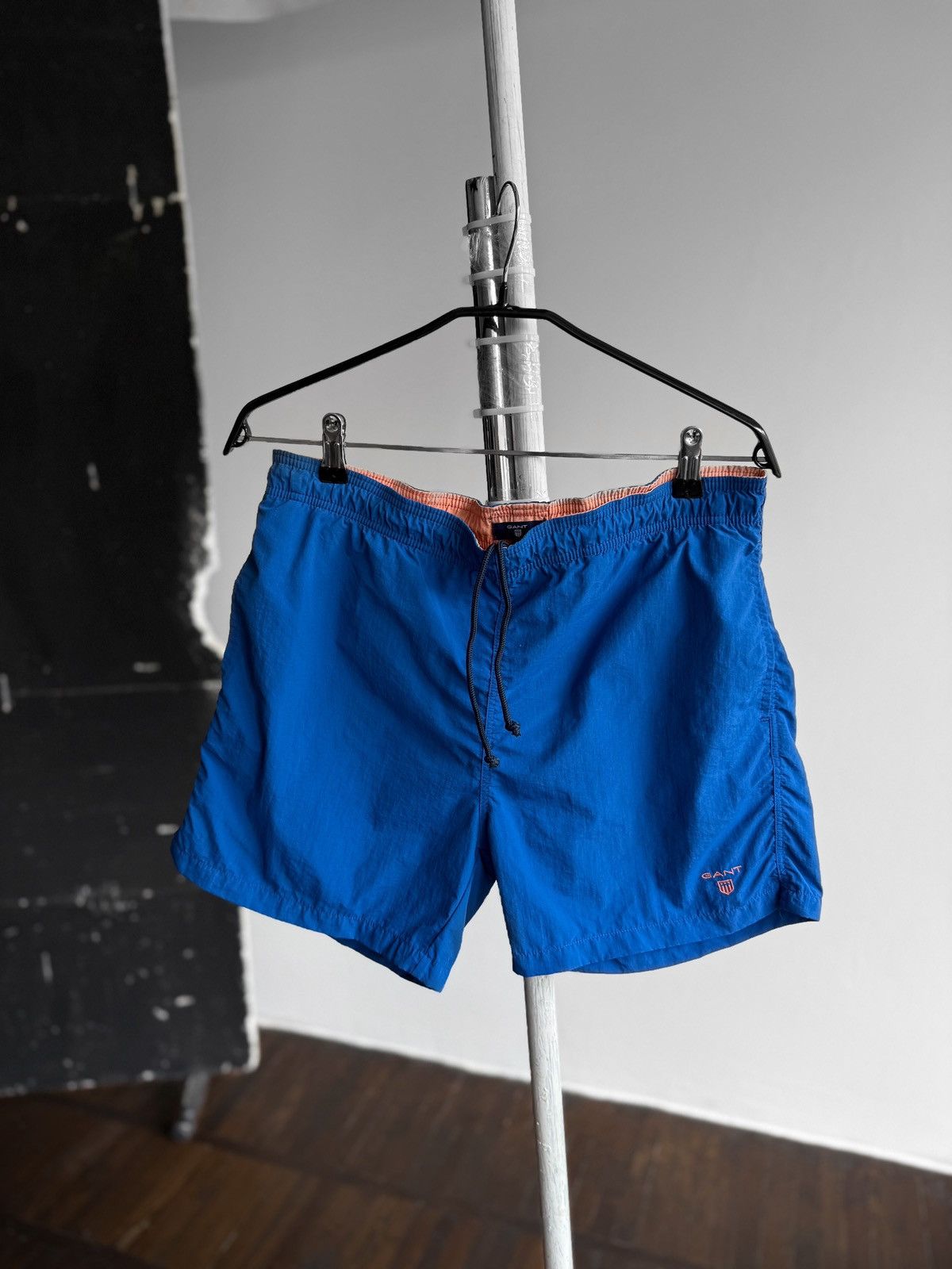 Gant Gant Mens Blue Swim Shorts Pockets Logo Size US 32 / EU 48 - 1 Thumbnail