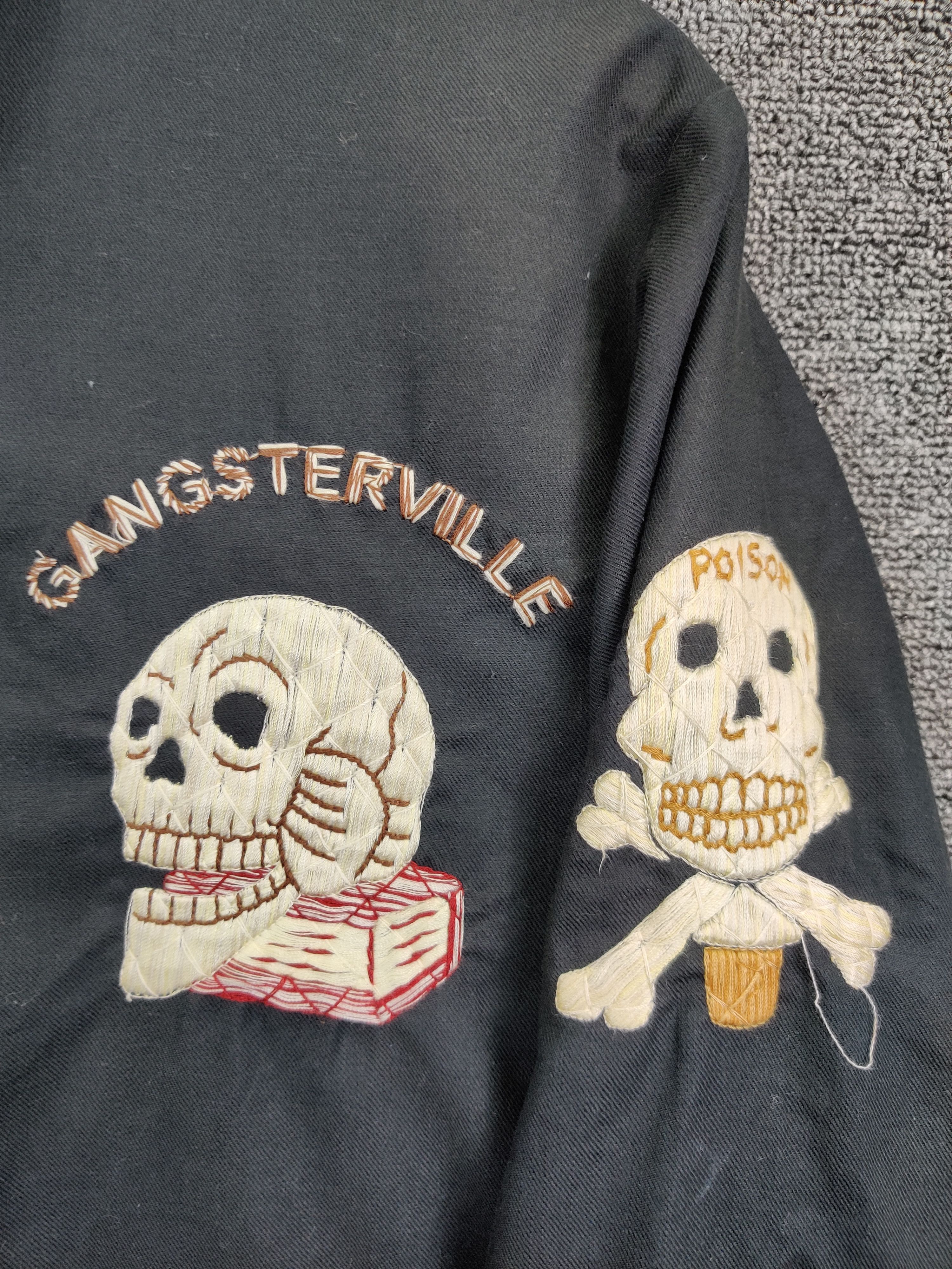 Vintage Vintage Gang Steruille Gangsterville Embroidery Skull Jacket Size US M / EU 48-50 / 2 - 5 Thumbnail