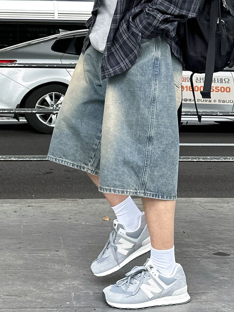 Japanese Brand Retro loose wide leg casual denim shorts Size US 32 / EU 48 - 2 Thumbnail