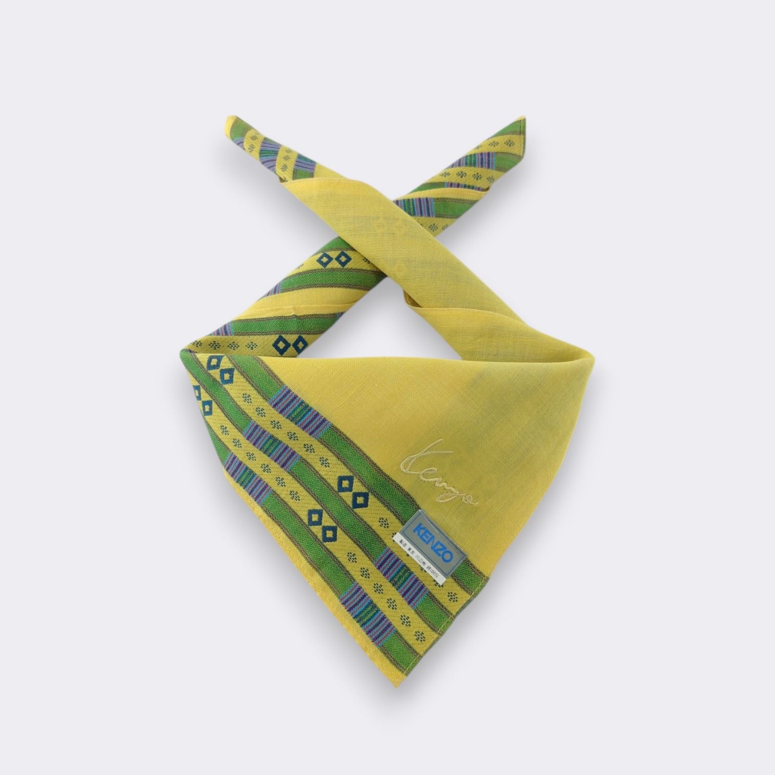 Kenzo × Vintage Vintage Kenzo Handkerchief Neckerchief Bandana H207I Size ONE SIZE - 1 Thumbnail