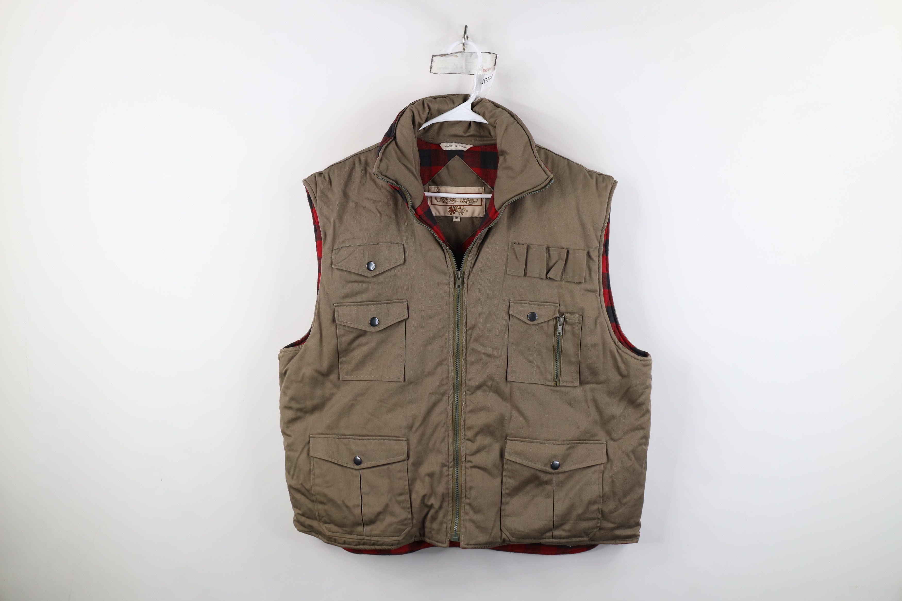 Vintage Vintage 90s Streetwear Lined Full Zip Puffer Vest Jacket Size US XXL / EU 58 / 5 - 1 Thumbnail