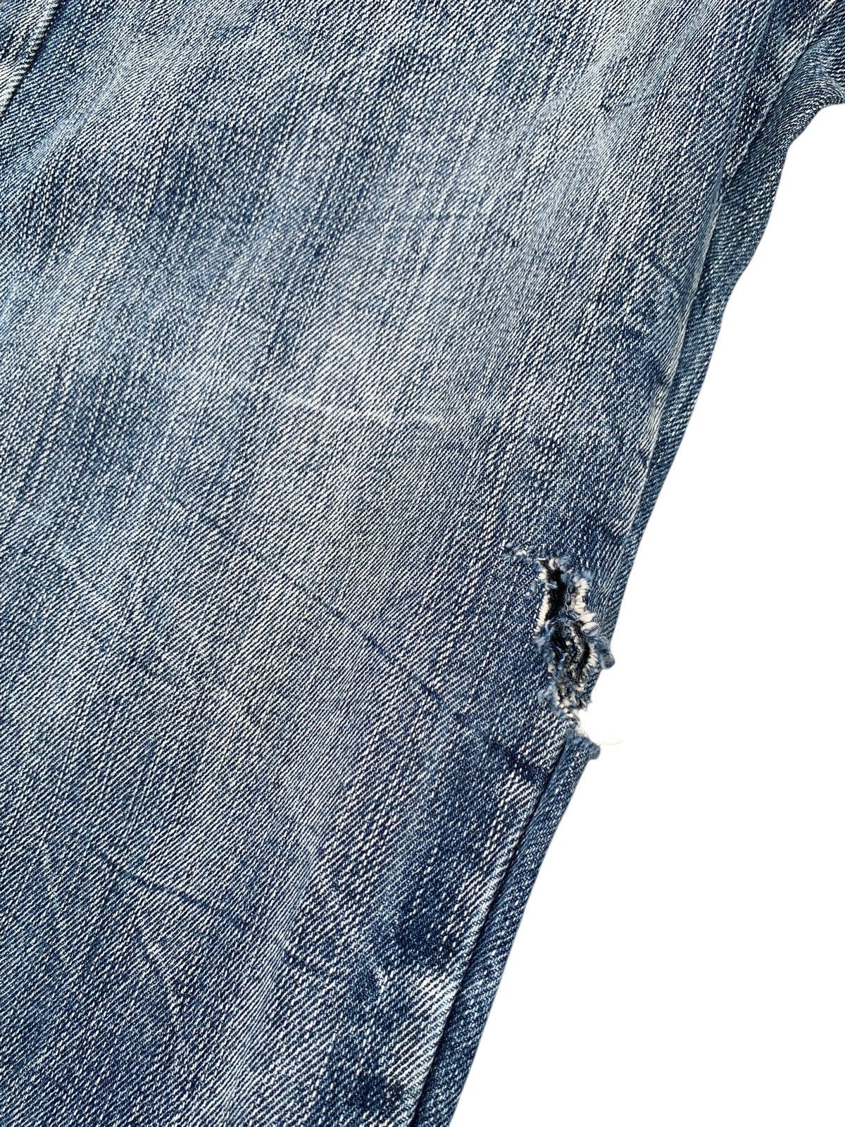 Kapital DOUBLE WAIST MUDMAX RUSTY PUNK JAPANESE DISTRESSED DENIM Size US 28 / EU 44 - 19 Thumbnail
