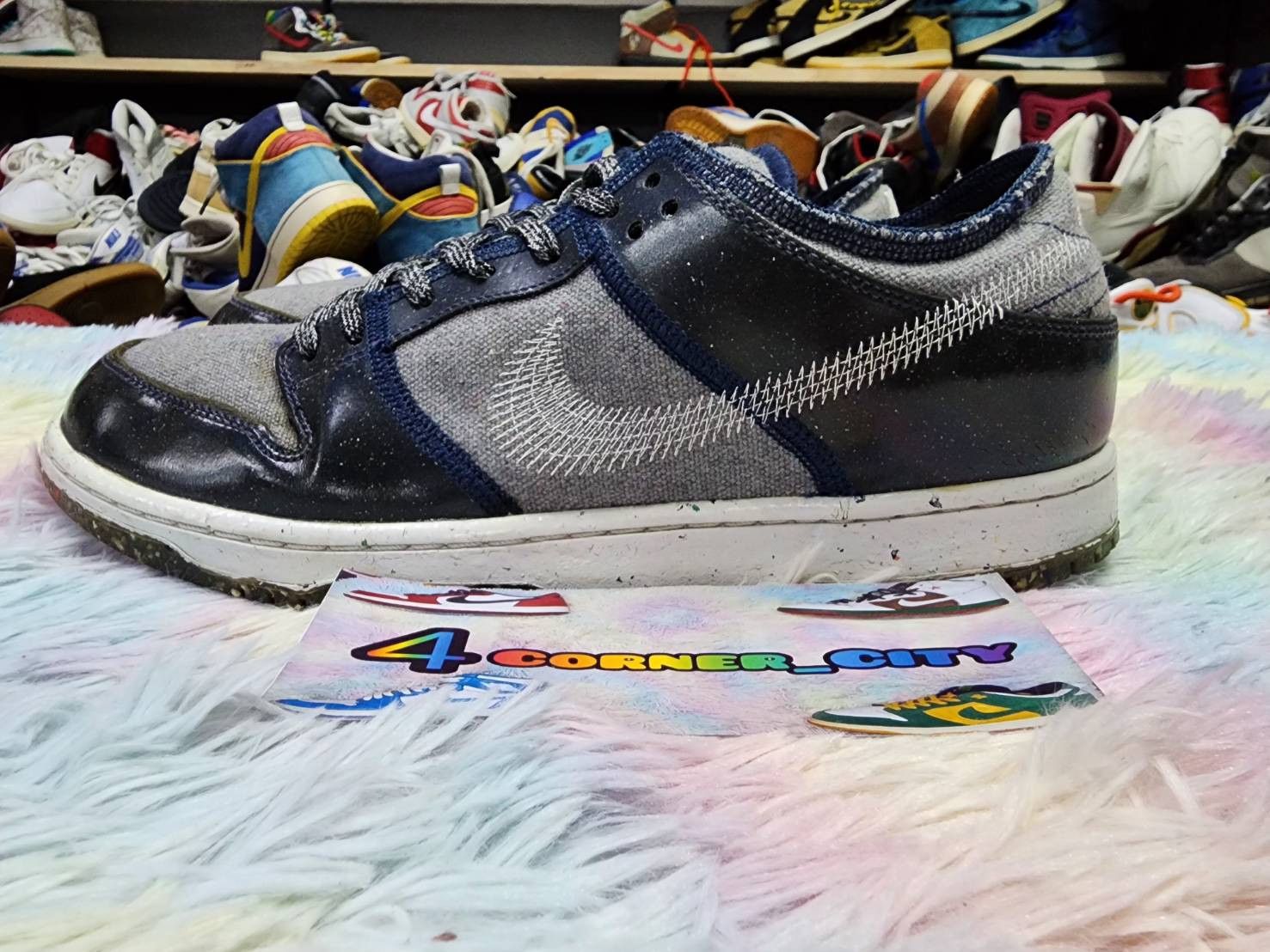 image of Nike Sb Dunk Low Crater Dark Grey Shoes, Men's (Size 11)
