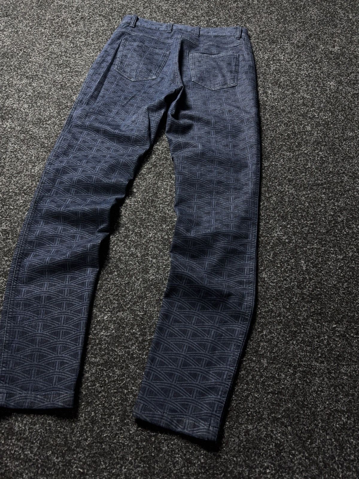 Escada Luxury Escada Geometric Pattern Denim Trousers Women’s 36 Size 30" / US 8 / IT 44 - 12 Thumbnail