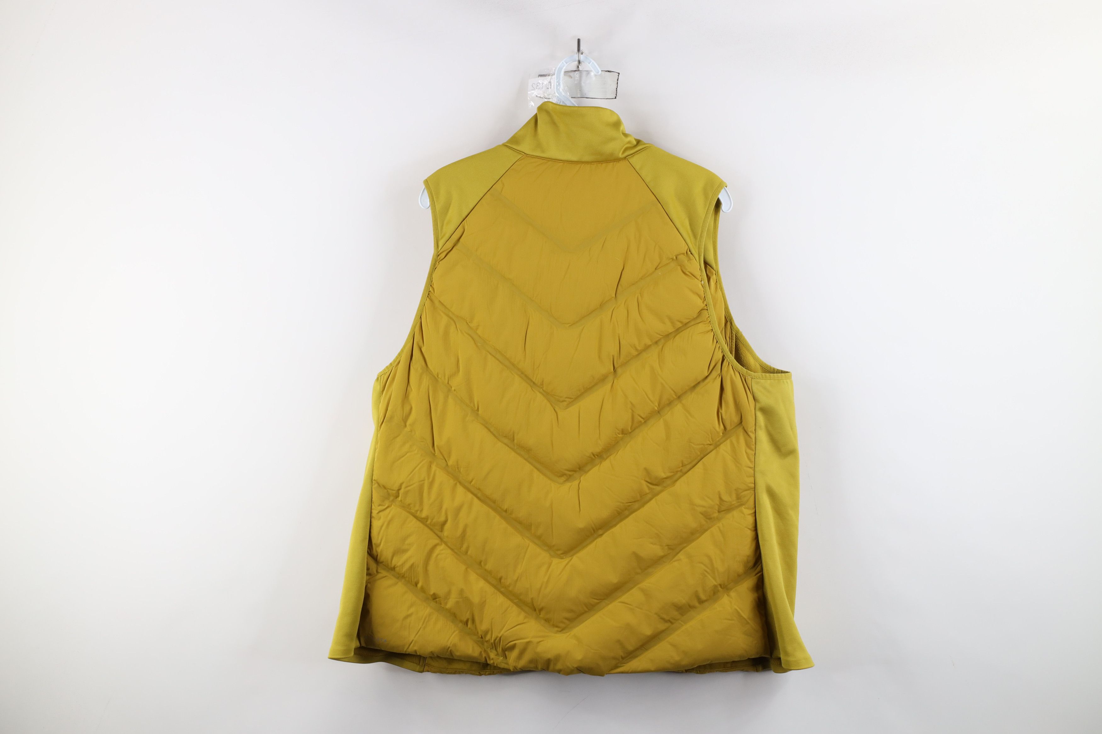 Athleta × Vintage Athleta Down Insulated Full Zip Puffer Vest Jacket Yellow Size XXL / US 16-18 / IT 52-54 - 12 Thumbnail