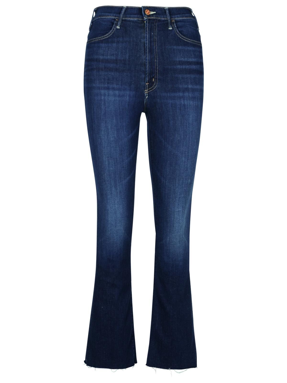 MOTHER MOTHER 'Hustler' Dark Blue Cotton Blend Jeans Size 31" - 1 Thumbnail