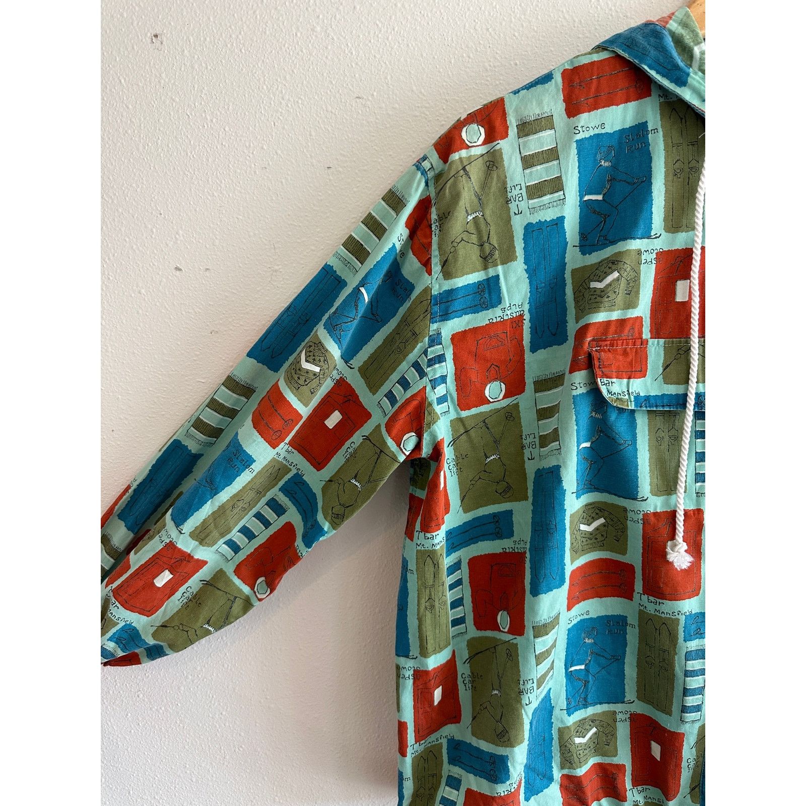 Other 60s Handmade Ski Theme Pullover Size US M / EU 48-50 / 2 - 5 Thumbnail