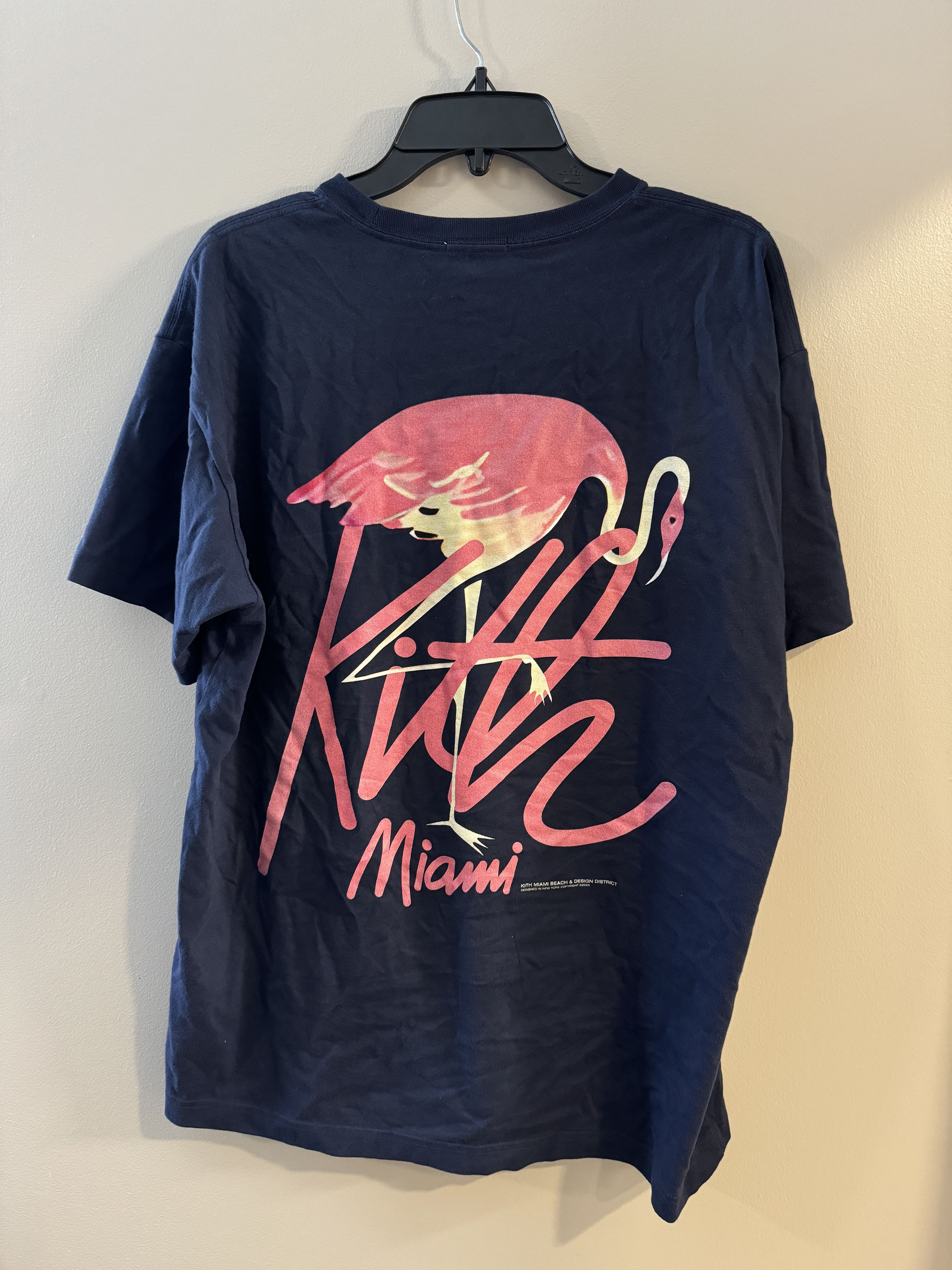 トップス KITH Miami Flamingo Tee Navy Kith Flamingo | Grailed