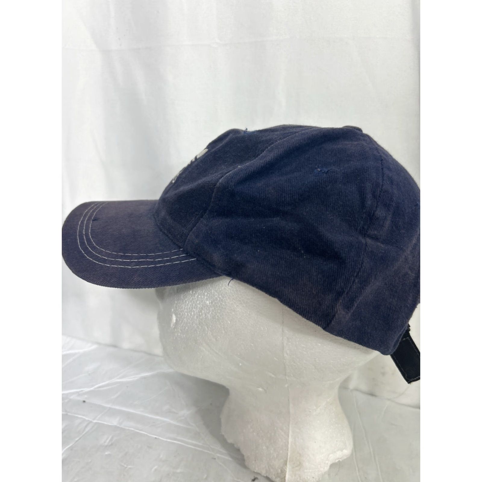 Adidas Adidas Baseball Hat Mens Adjustable Blue Cotton Strap Back Cap Size ONE SIZE - 6 Thumbnail