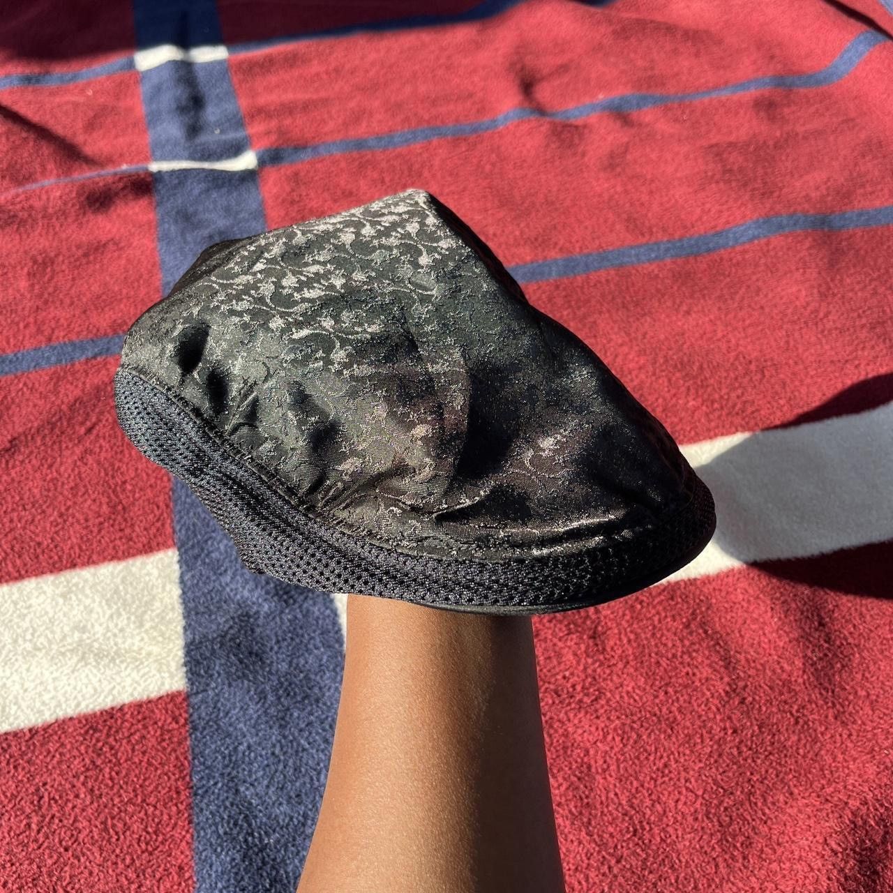 Kangol Rare AOP Kangol blue shiny black woven Kanganude 506 cap Size ONE SIZE - 2 Thumbnail