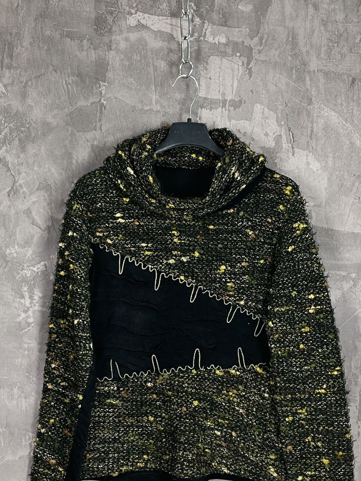 Other Y2K Avant Garde Factory Distressed Turtle Neck Sweater Size L / US 10 / IT 46 - 2 Thumbnail