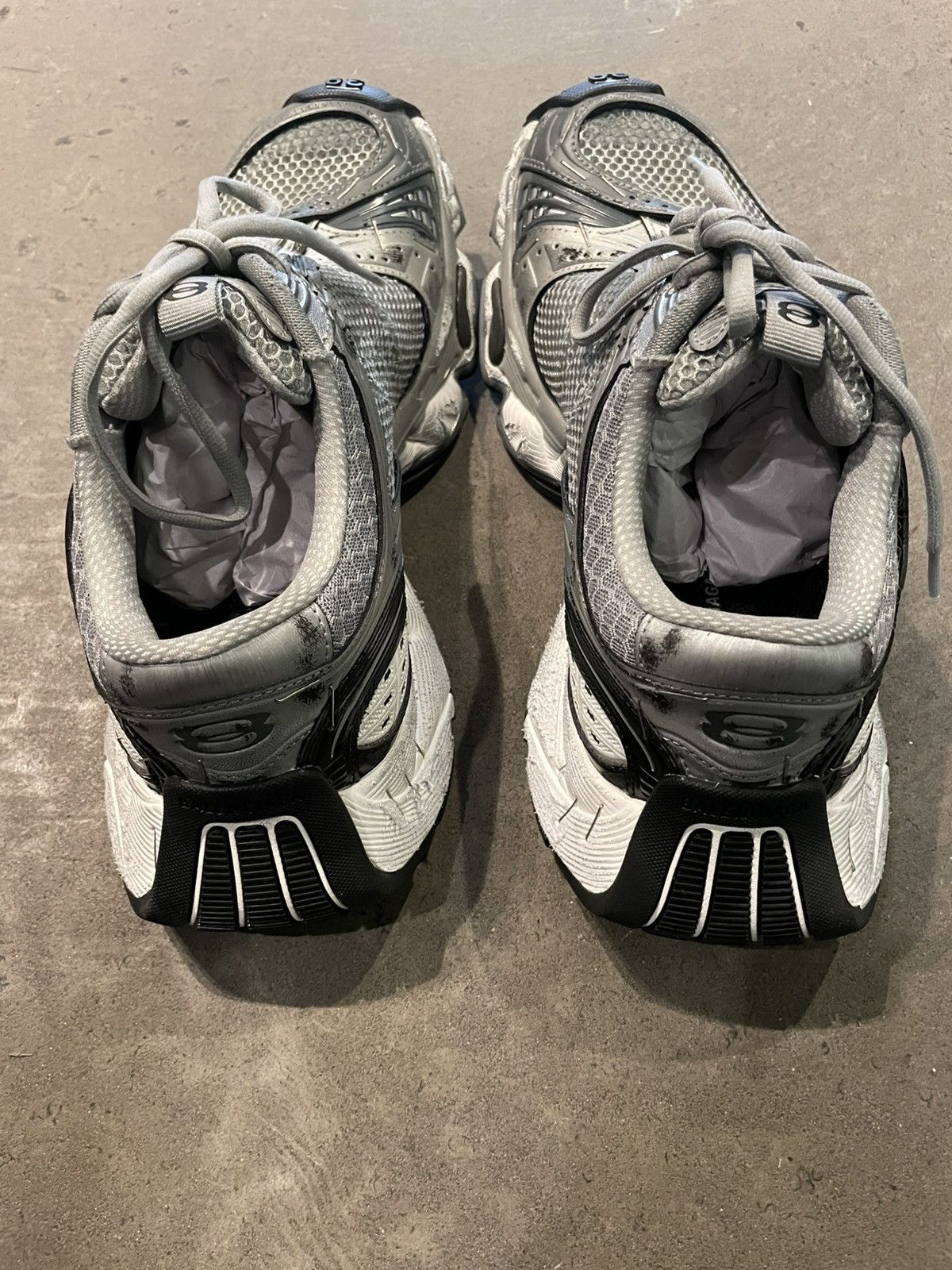Balenciaga Stapler sneakers in gray and silver Size US 10 / IT 40 - 8 Thumbnail
