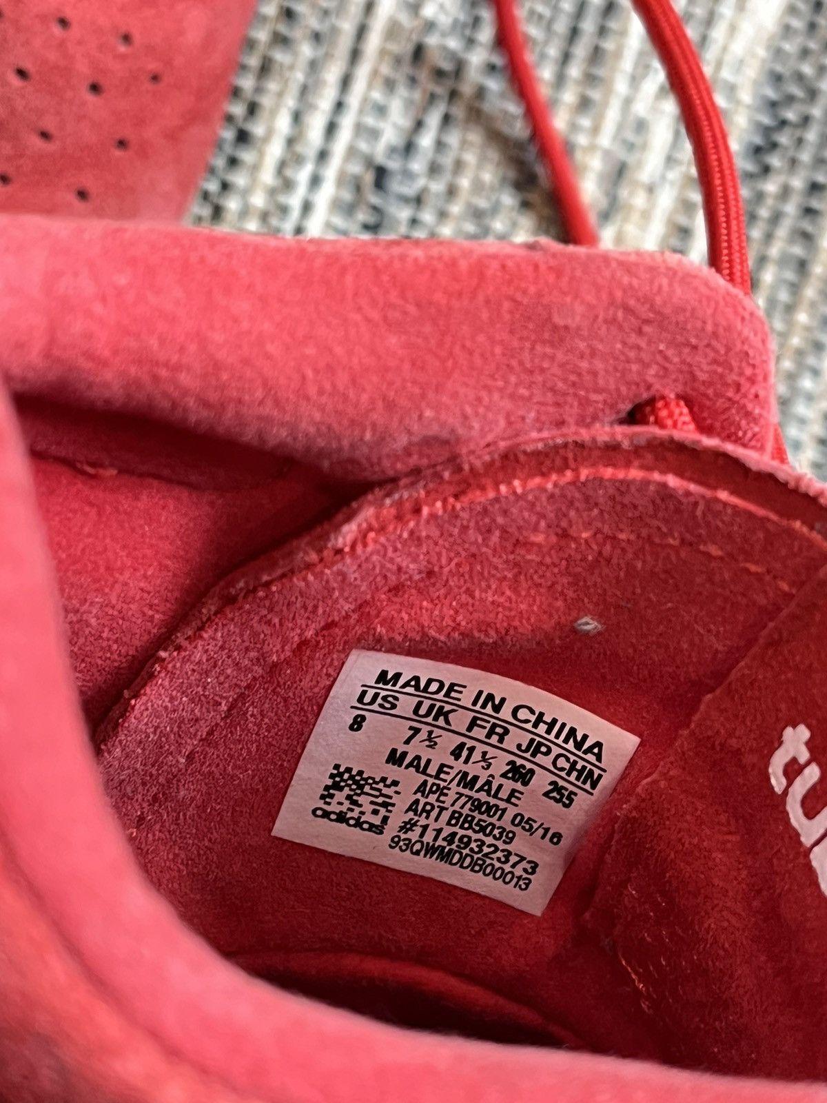 Adidas × Vintage Adidas Tubular red sneakers Size US 8 / EU 41 - 17 Thumbnail
