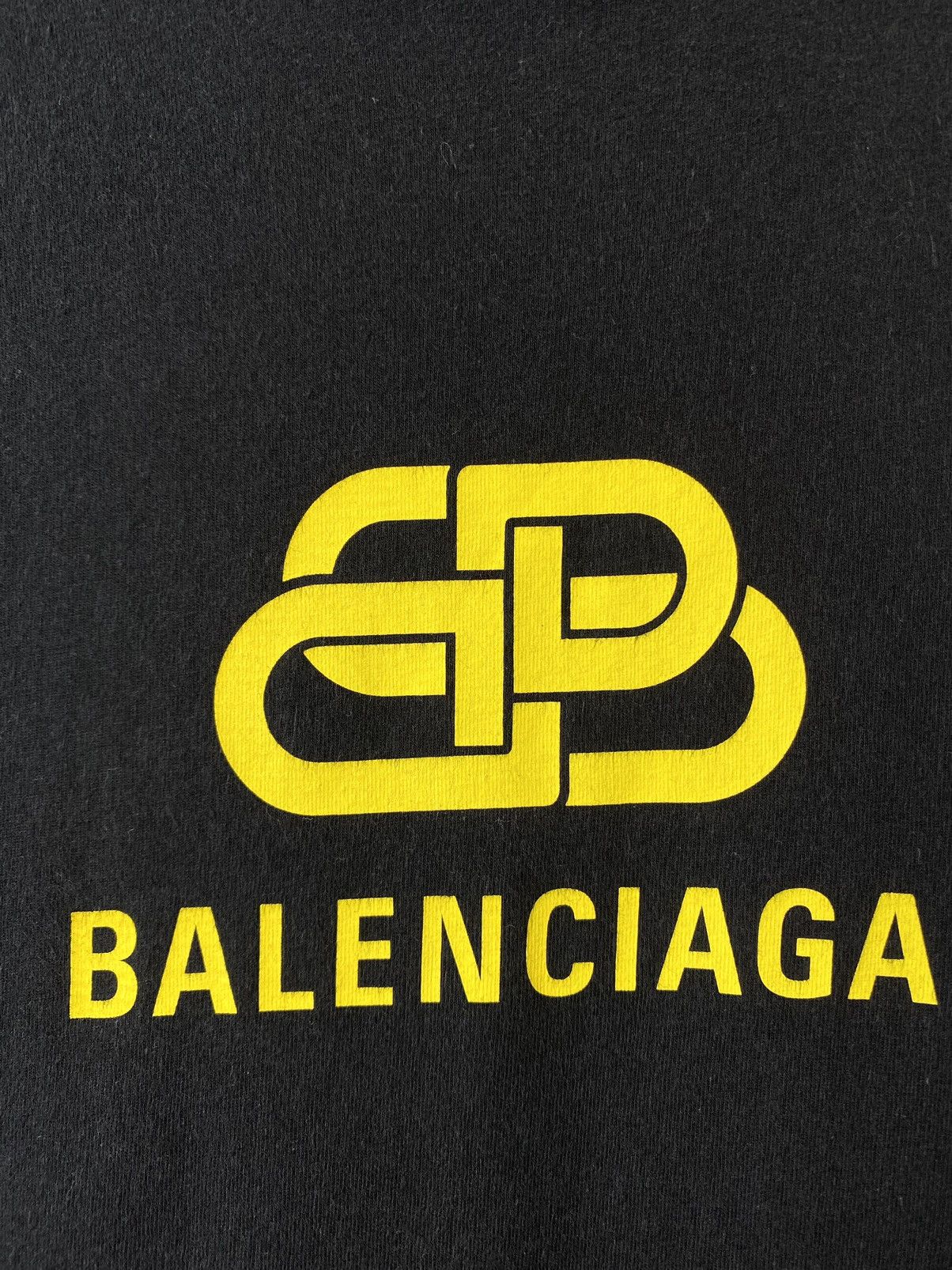 Balenciaga Balenciaga T Shirt BB Block Yellow Logo Size US S / EU 44-46 / 1 - 3 Thumbnail