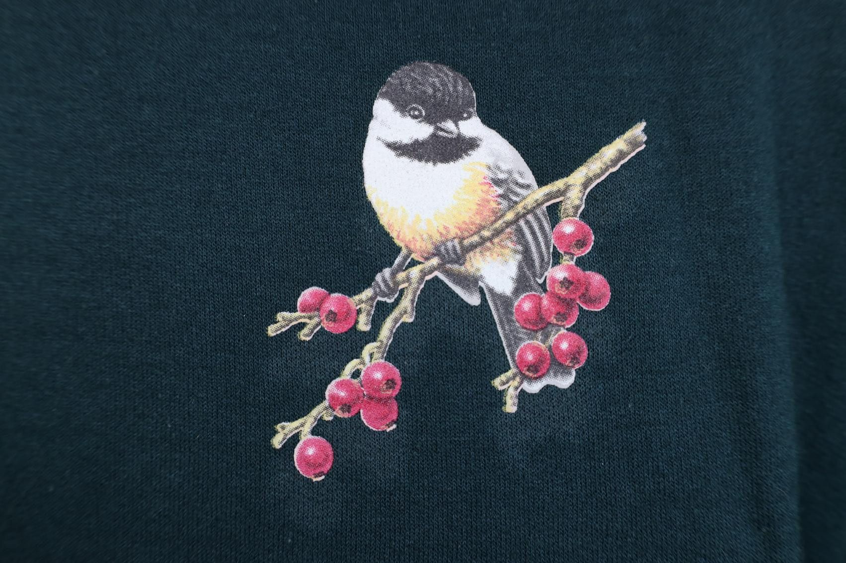 Vintage Vintage 90s Streetwear Nature Bird Layered Sweatshirt Green Size XL / US 12-14 / IT 48-50 - 10 Thumbnail