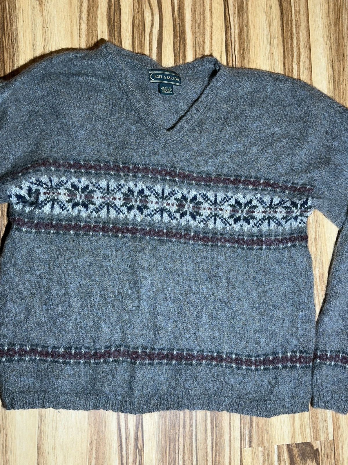 Croft & Barrow Gray Woolrich Croft and Barrow Men's Sweater Size US L / EU 52-54 / 3 - 3 Thumbnail