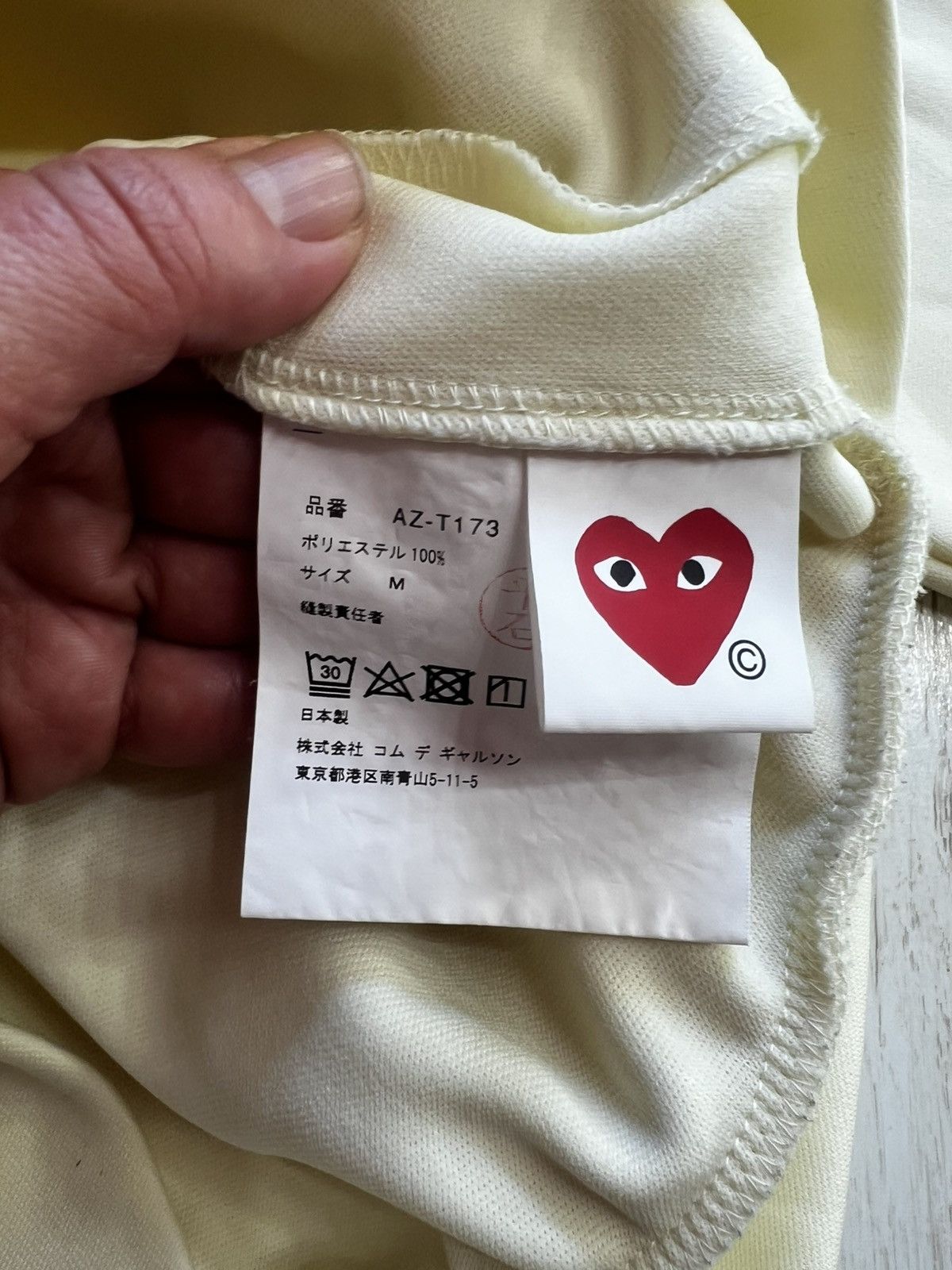Comme des Garcons Comme Des Garçons Play Yellow Embroidered Logo Hoodie Size M Size M / US 6-8 / IT 42-44 - 8 Thumbnail