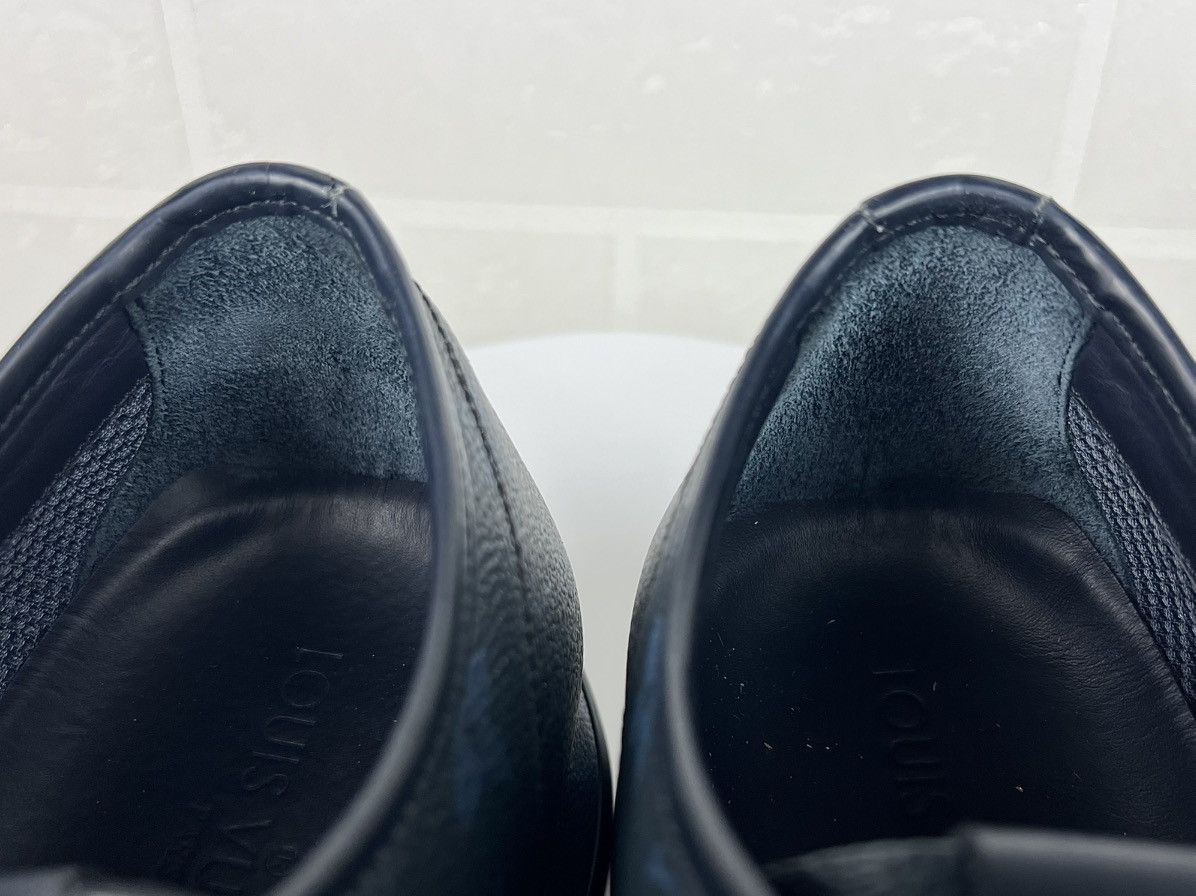 Louis Vuitton LOUIS VUITTON Sneakers Leather Trainers LV Monogram Logo Men Size US 10.5 / EU 43-44 - 18 Thumbnail