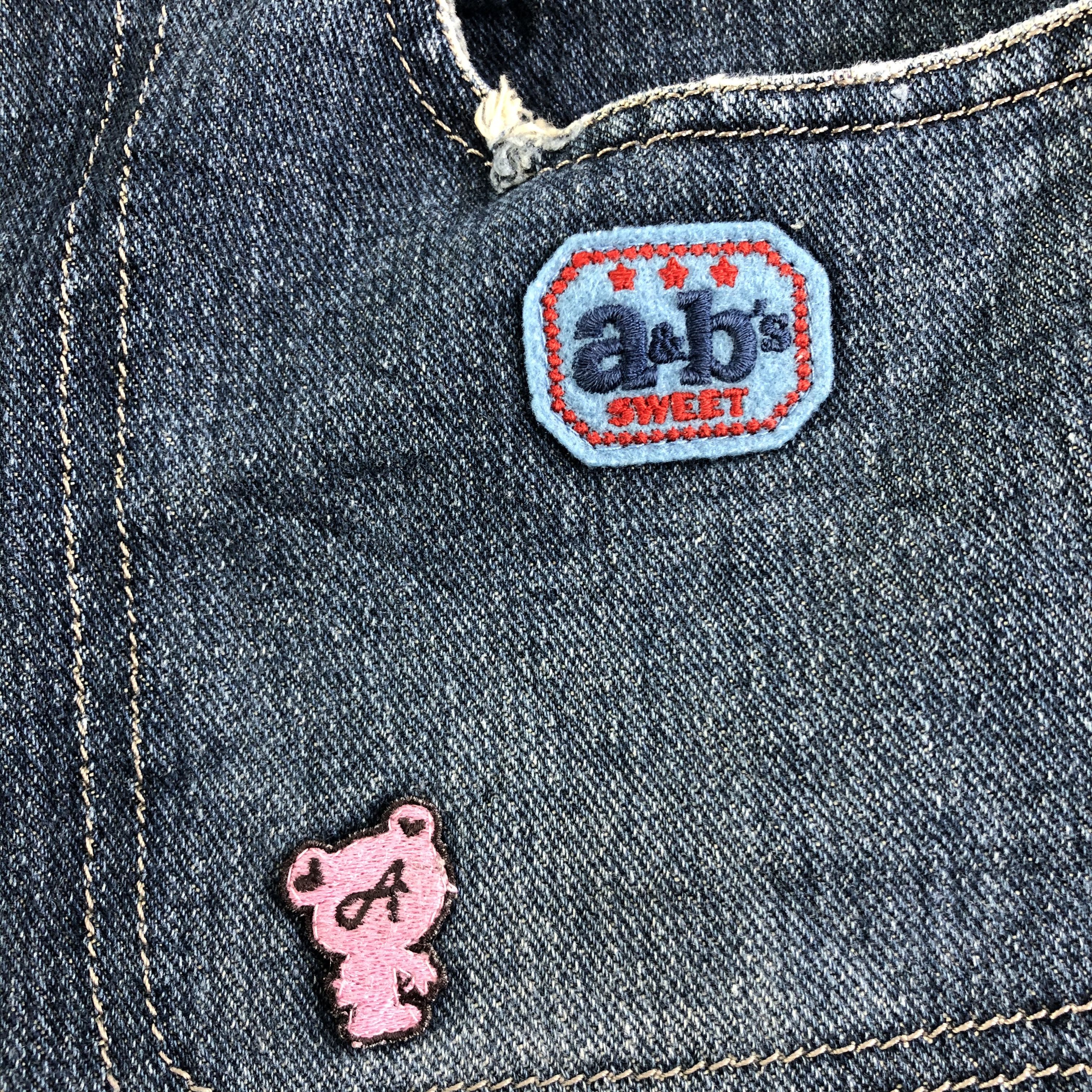 Japanese Brand Angel Blue Patchwork Flared Jeans KJ1980 Size 30" / US 8 / IT 44 - 9 Thumbnail