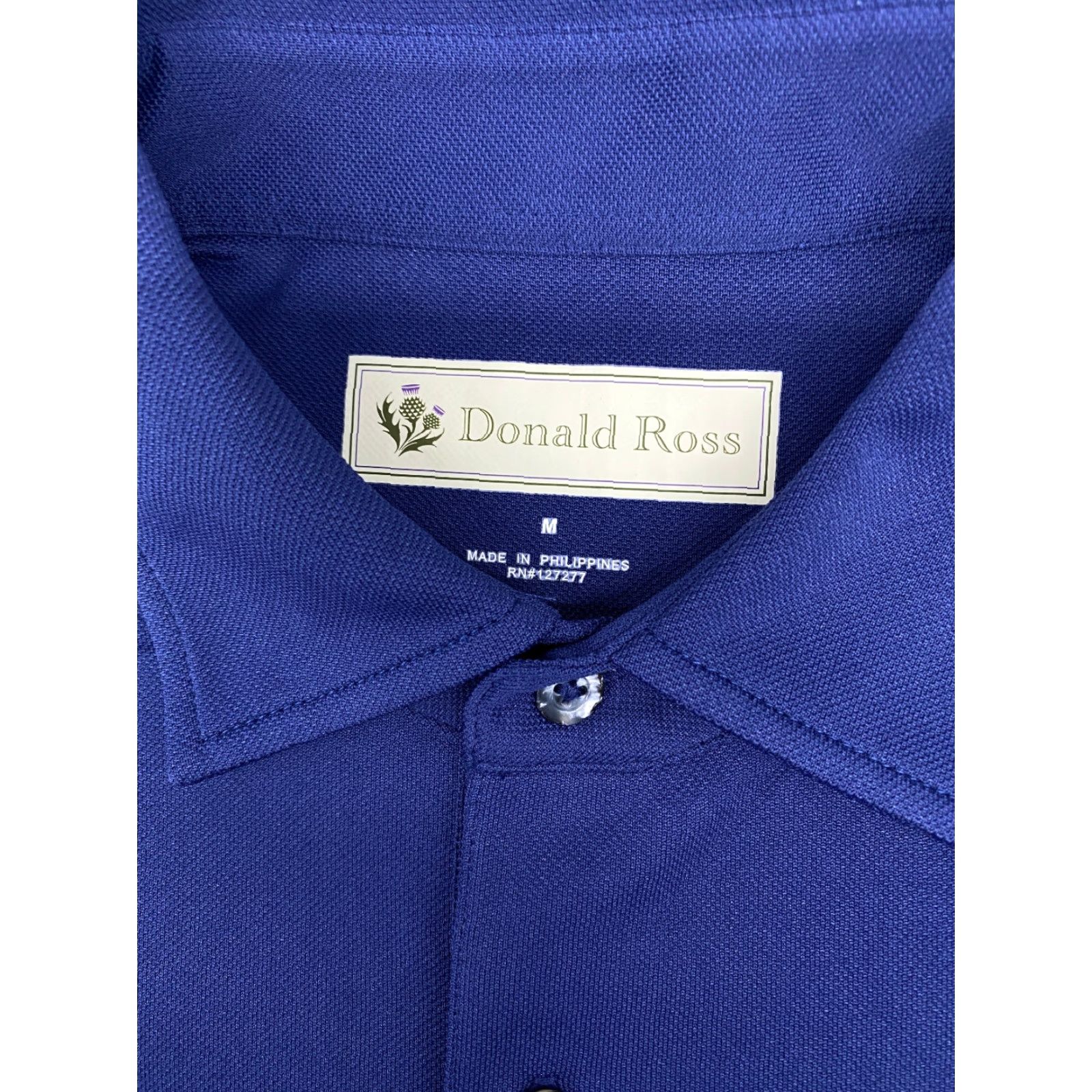 Vintage Donald Ross Polo Shirt Men’s Medium Blue Short Sleeve 6441 Polo Shirt Golf Shirt Men Blue Short Sleeve 6441 Size US M / EU 48-50 / 2 - 3 Thumbnail