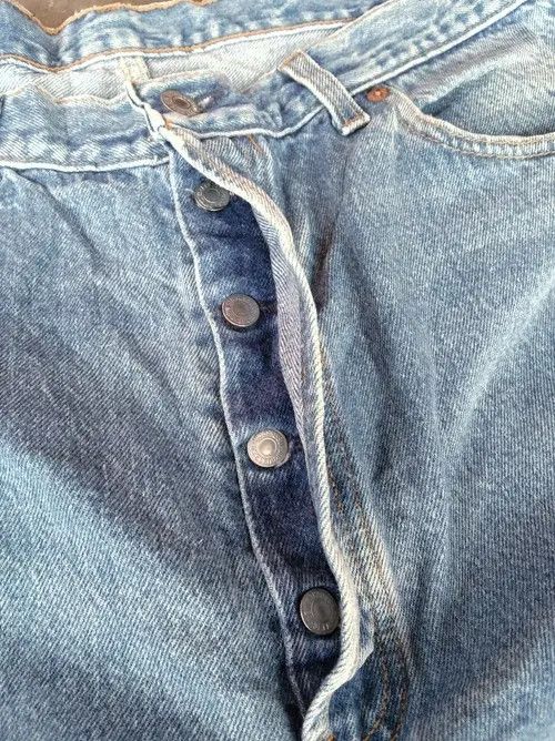 Levi's 90s Vintage Levis 501 Made In USA Distressed Jeans 38x30 Size US 38 / EU 54 - 7 Thumbnail