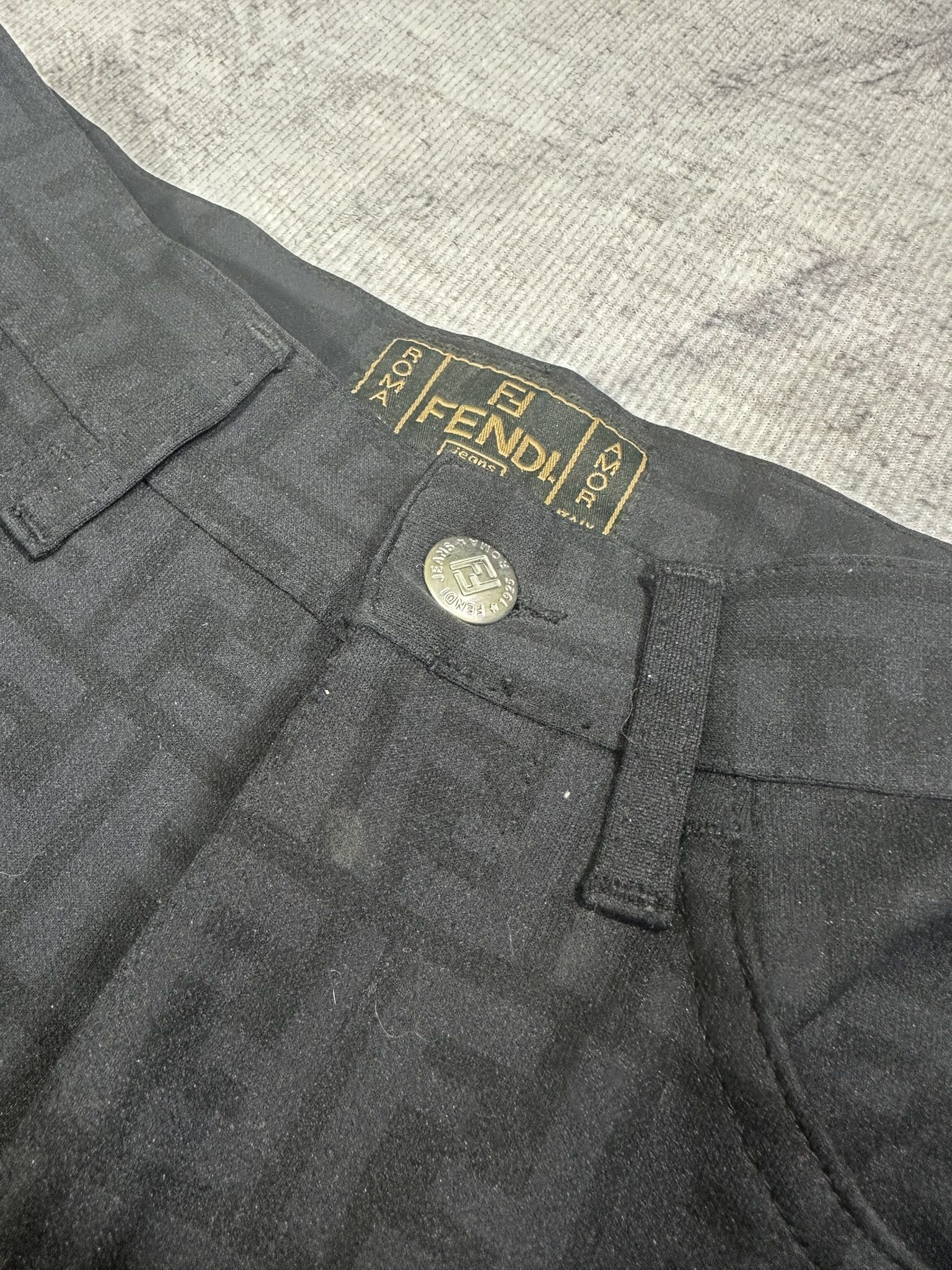Fendi Fendi Pants Vintage Zucca FF Monogram Logo Black Size 28" / US 6 / IT 42 - 8 Thumbnail