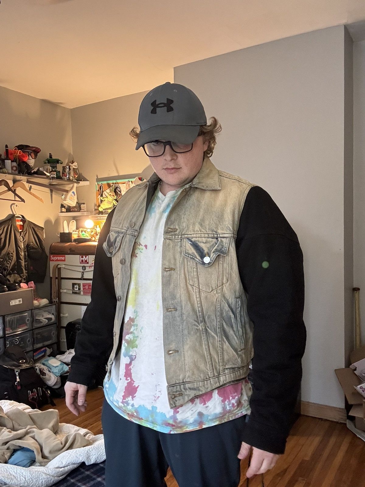Amiri Amiri Two Tone Trucker Jacket Size US M / EU 48-50 / 2 - 10 Thumbnail