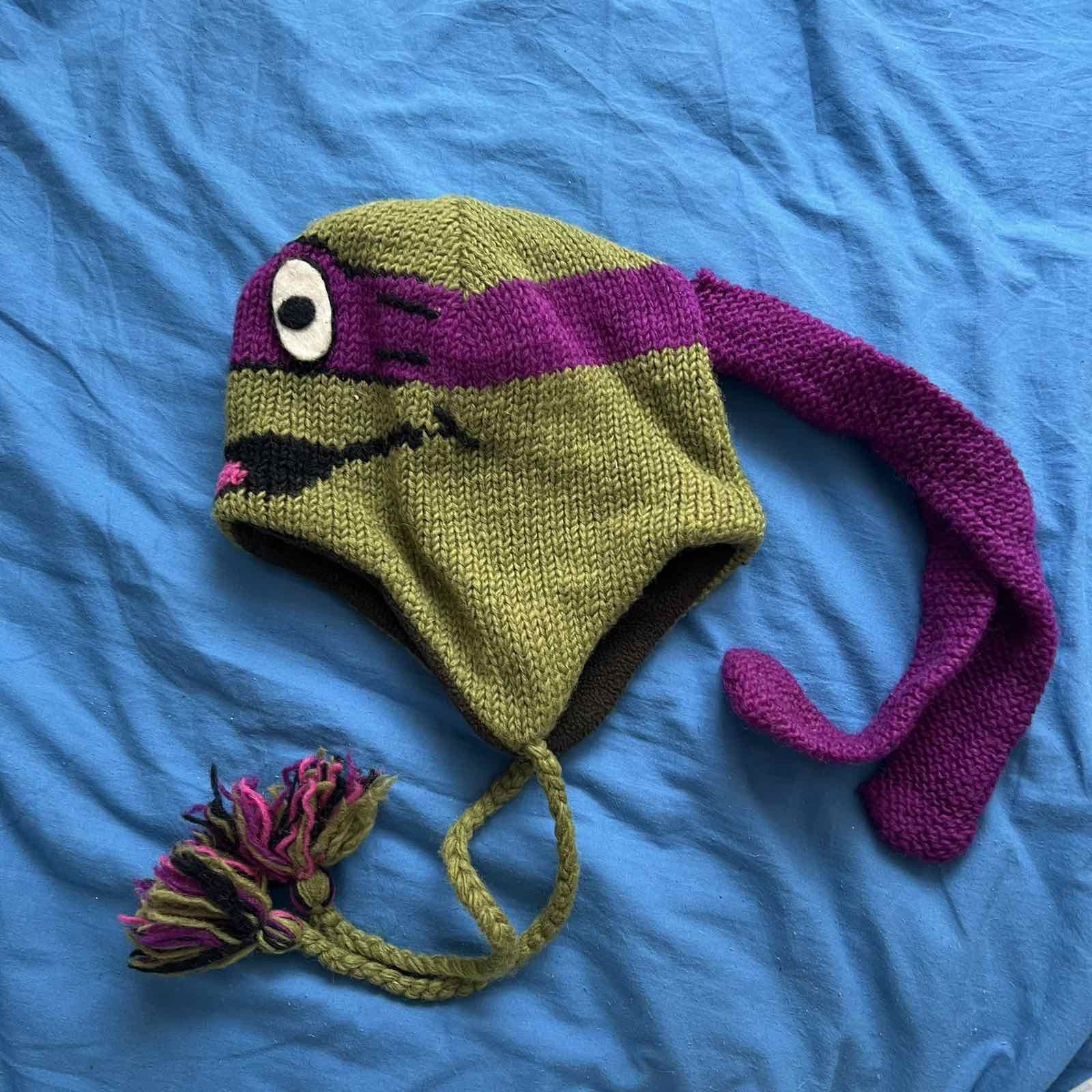 Vintage Ninja turtle beanie hat Size ONE SIZE - 1 Thumbnail