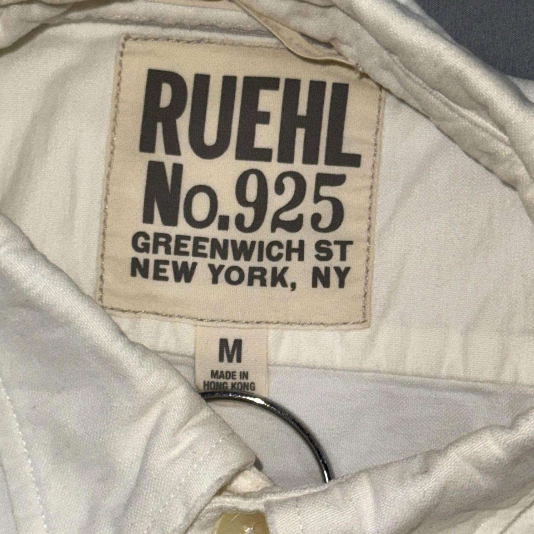 Vintage Ruehl No.925 Shirt Mens M White Oxford Button Down Long Sleeve Casual Button-Up Size US M / EU 48-50 / 2 - 4 Thumbnail