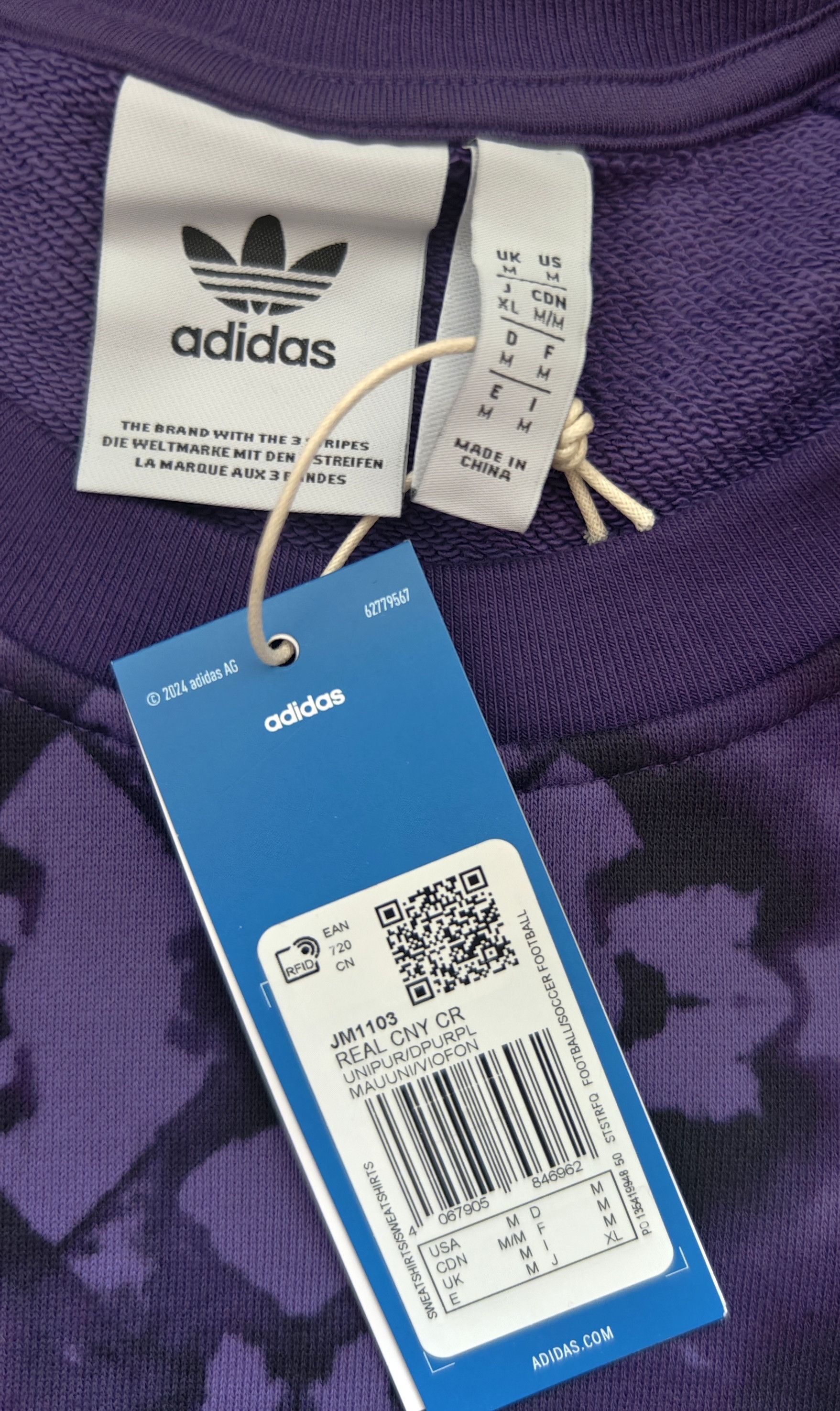 Adidas Real Madrid CNY Sweatshirt adidas JM1103 football Size US M / EU 48-50 / 2 - 5 Thumbnail