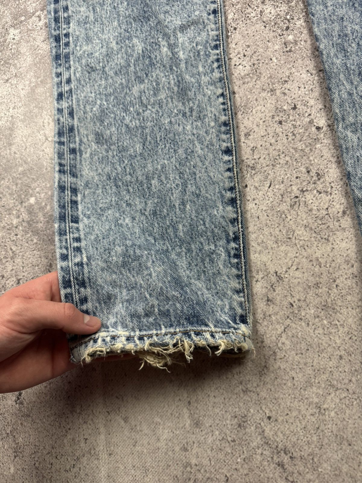 Edwin VINTAGE EDWIN WASHED DISTRESSED BAGGY SELVEDGE JAPANESSE Size US 32 / EU 48 - 3 Thumbnail