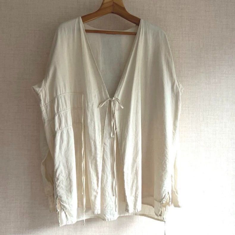 Kapital Kapital Rare Kapital Emblem Embroidered Linen Shirt-2507 Size US M / EU 48-50 / 2 - 3 Thumbnail